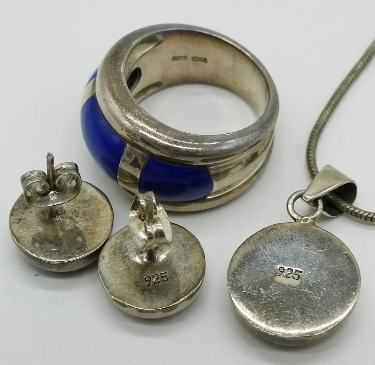 Sterling Lapis Lazuli Jewelry Set