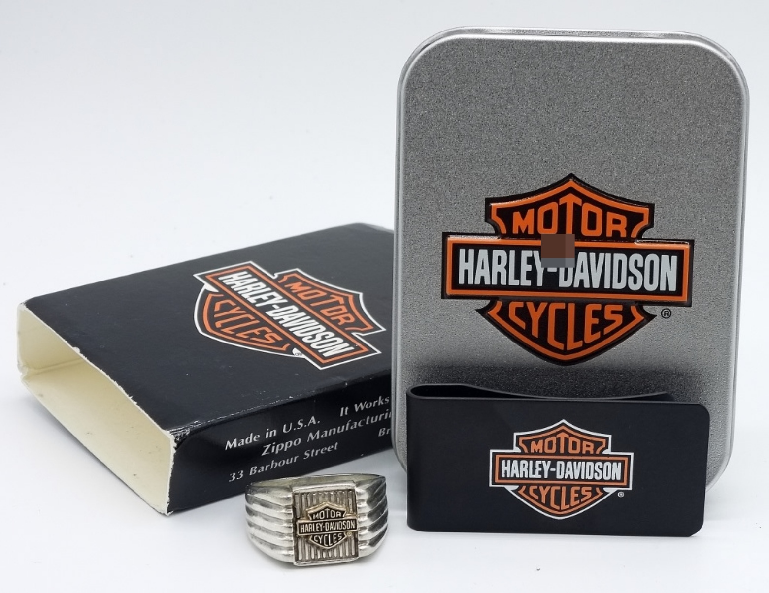 Harley Davidson 925 Ring & Money Clip