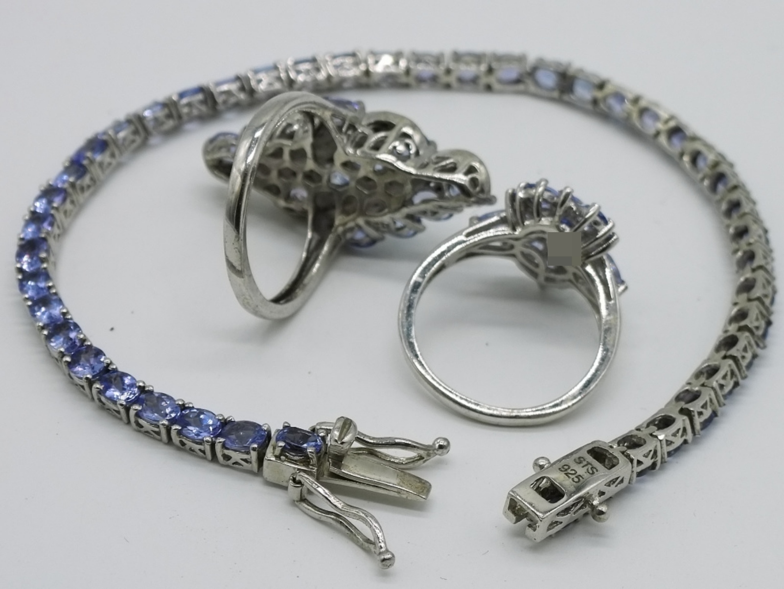 5 Pieces of Sterling Amethyst Jewelry
