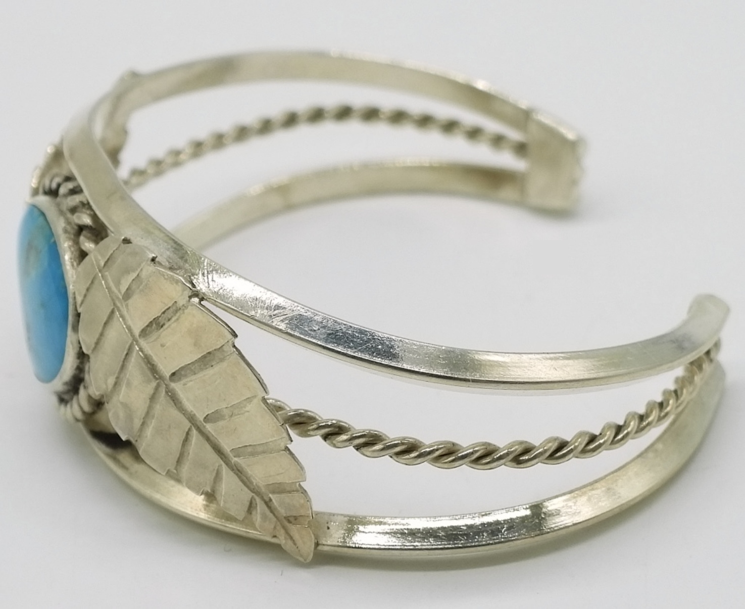 Sterling Turquoise Ring & Cuff Bracelet Set