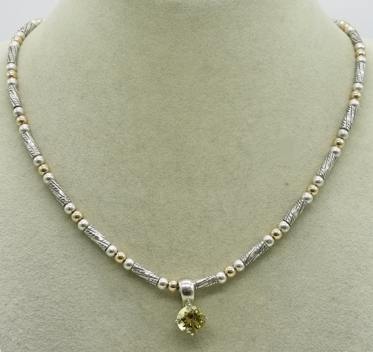 Sterling Beaded Necklace and Bracelets