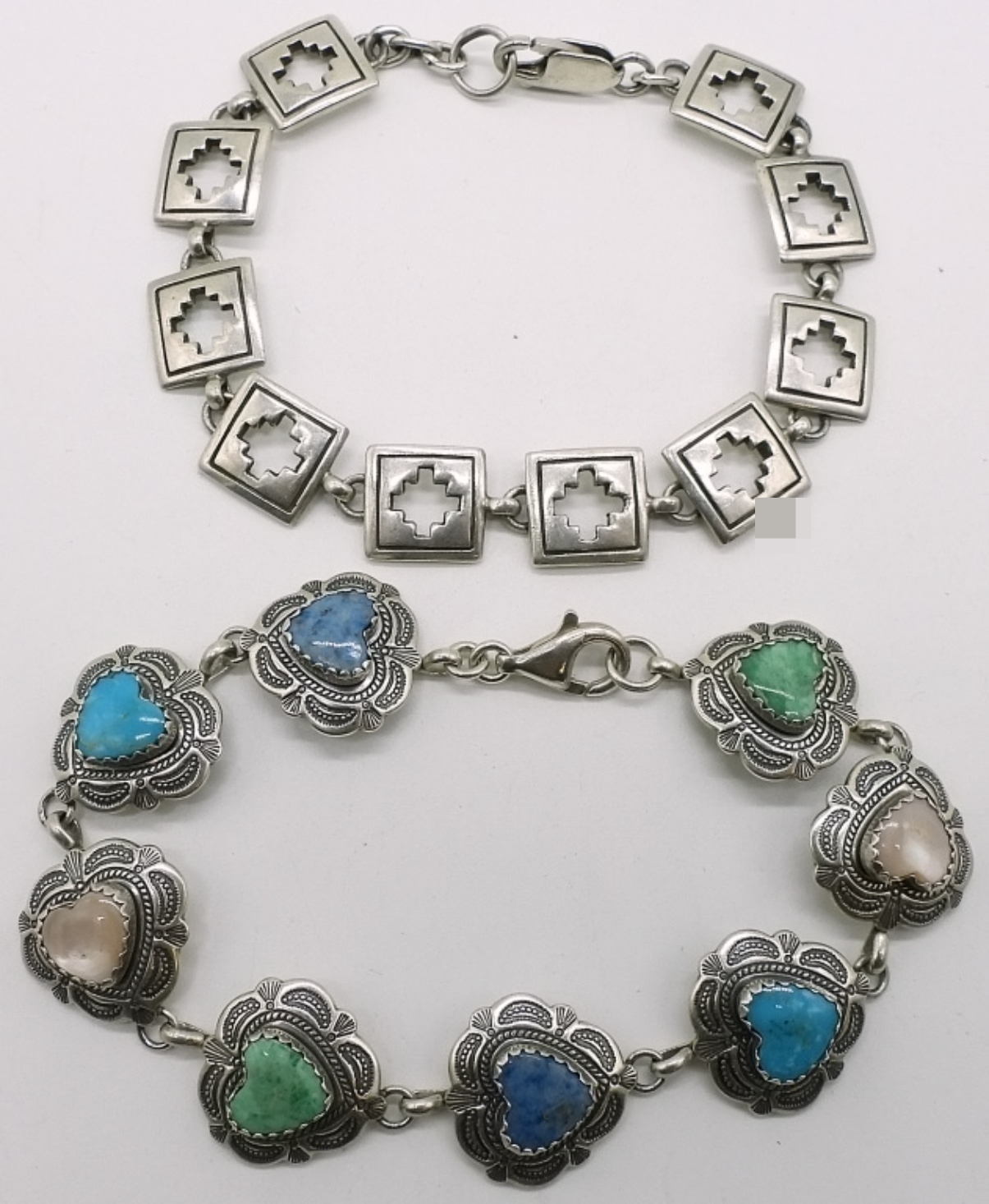 2 Sterling Southwest Style Bracelets