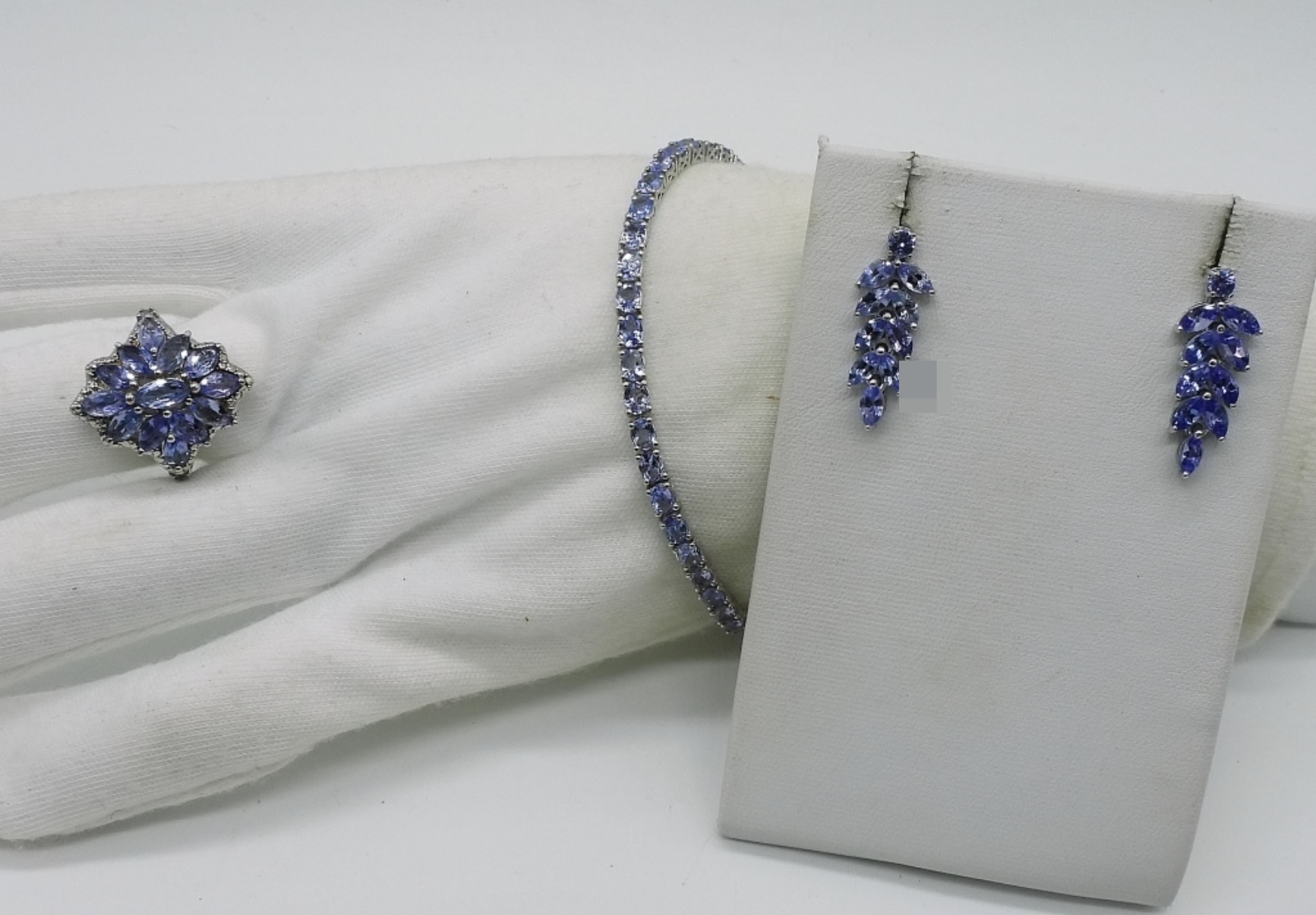 Sterling Amethyst 3 Piece Jewelry Set