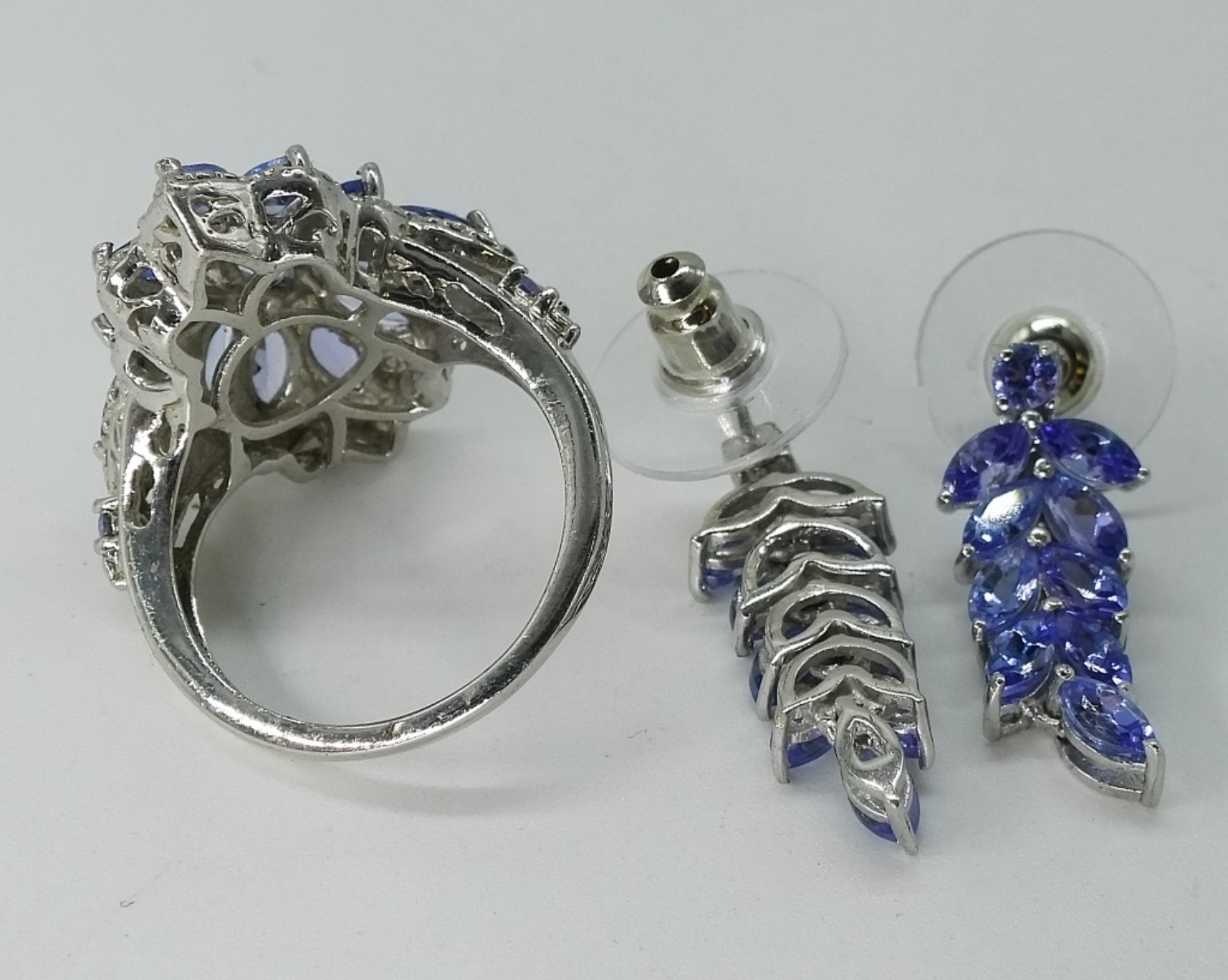 Sterling Amethyst 3 Piece Jewelry Set