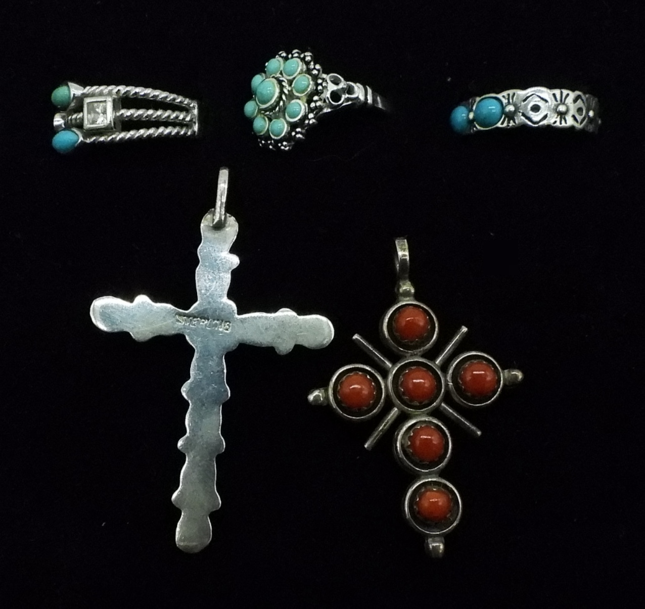Sterling Turquoise Rings & Pendants