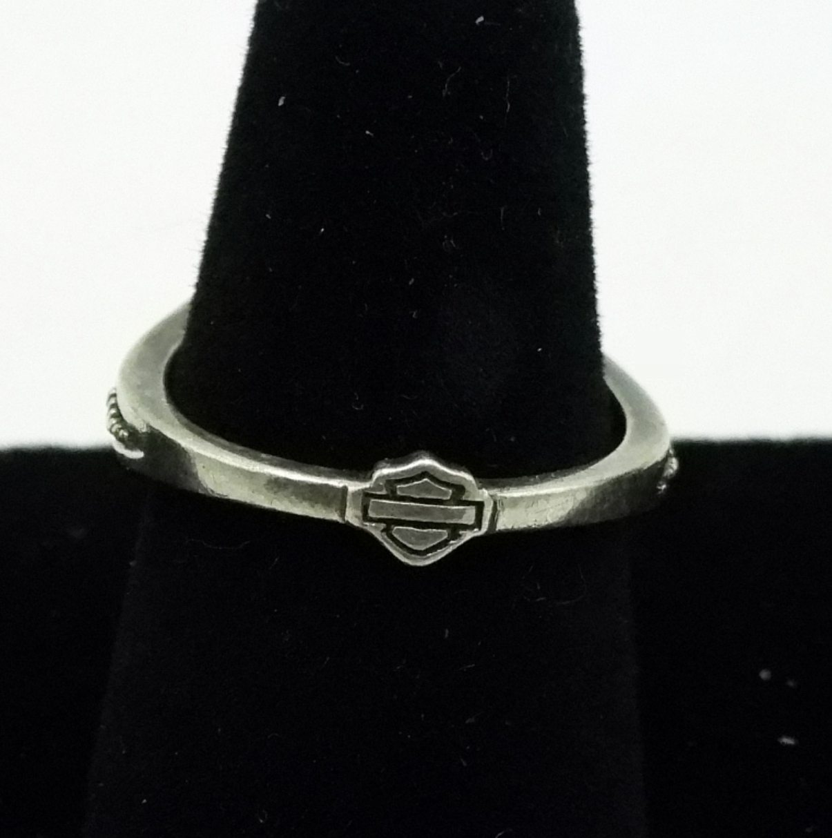 Sterling Harley-Davidson Skull Ring, Size 6