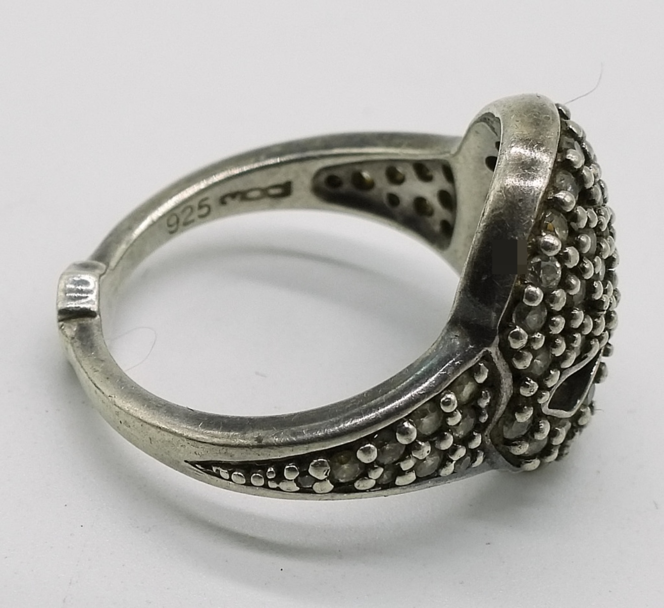 Sterling Harley-Davidson Skull Ring, Size 6