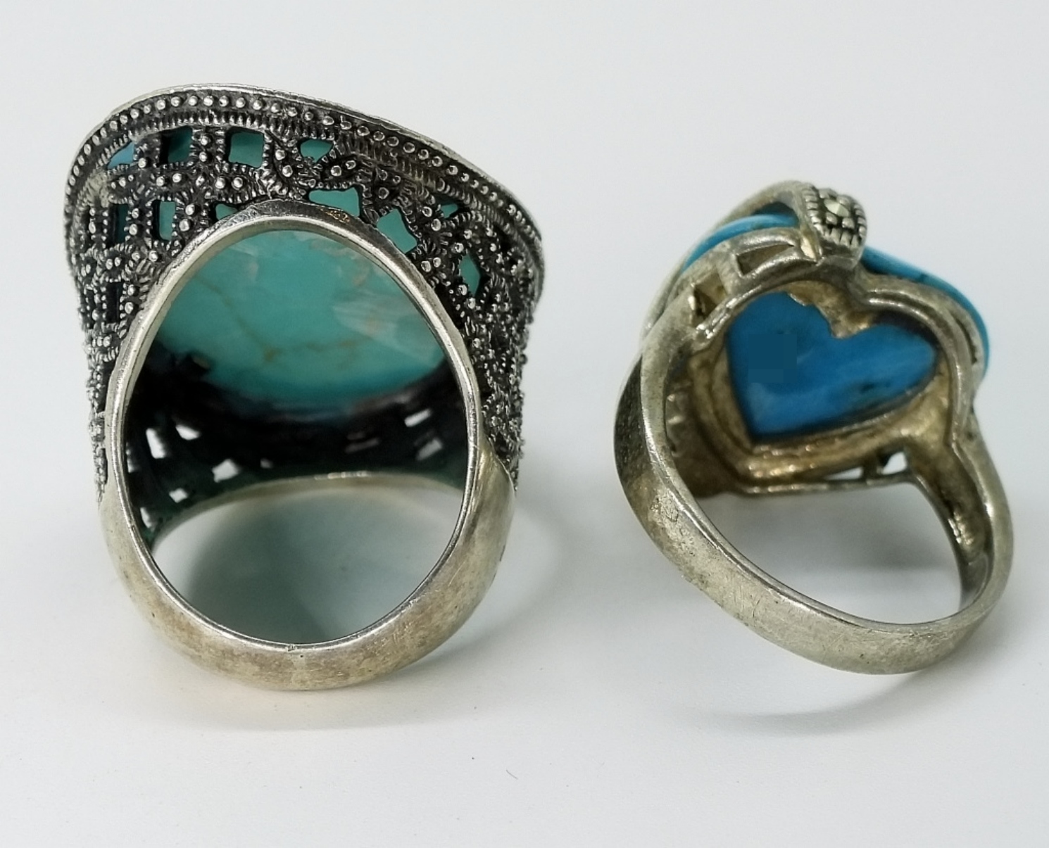 Turquoise Sterling Jewelry Lot, 4 Pieces