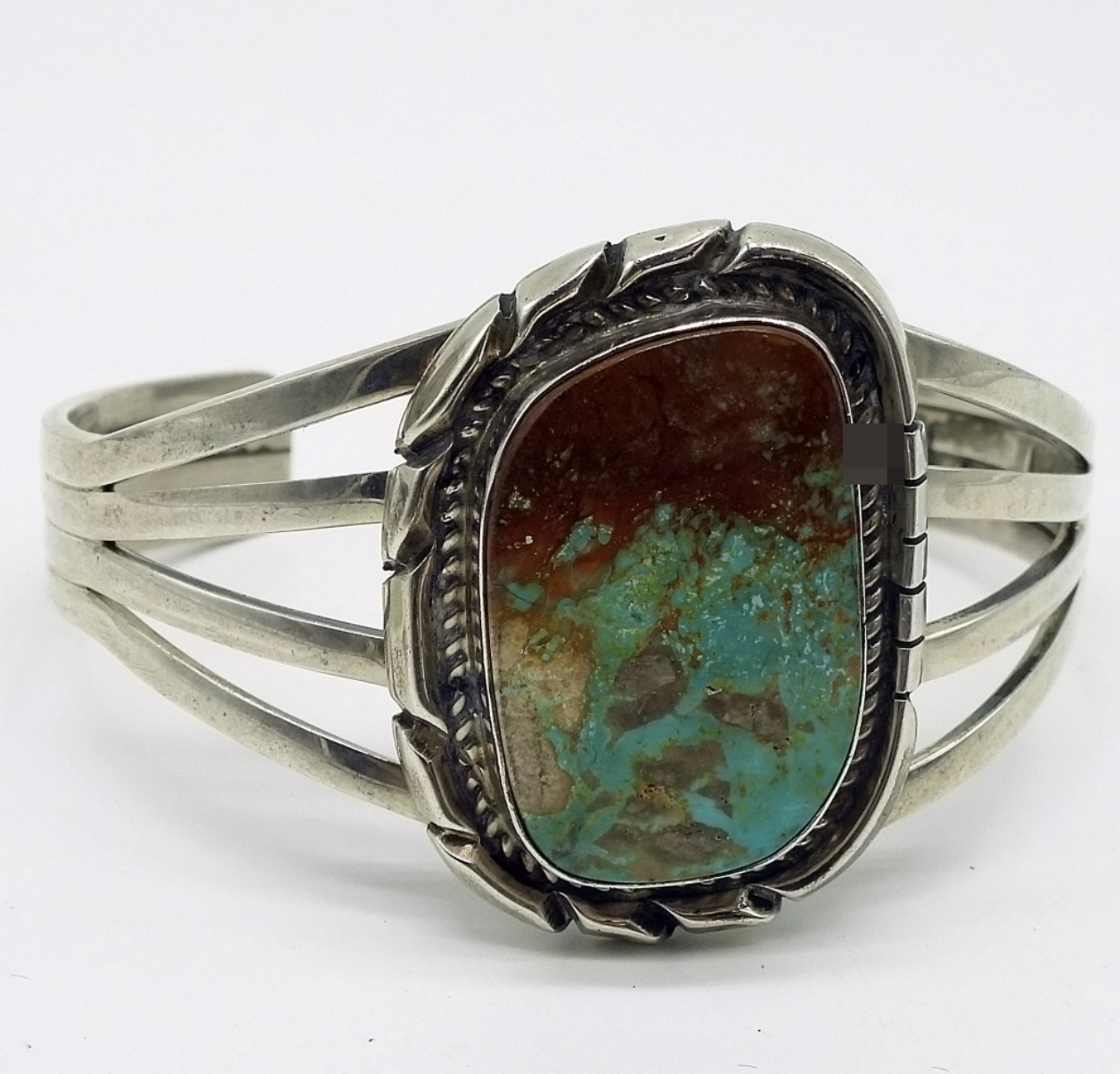 E. Etsitty Sterling Turquoise Cuff Bracelet