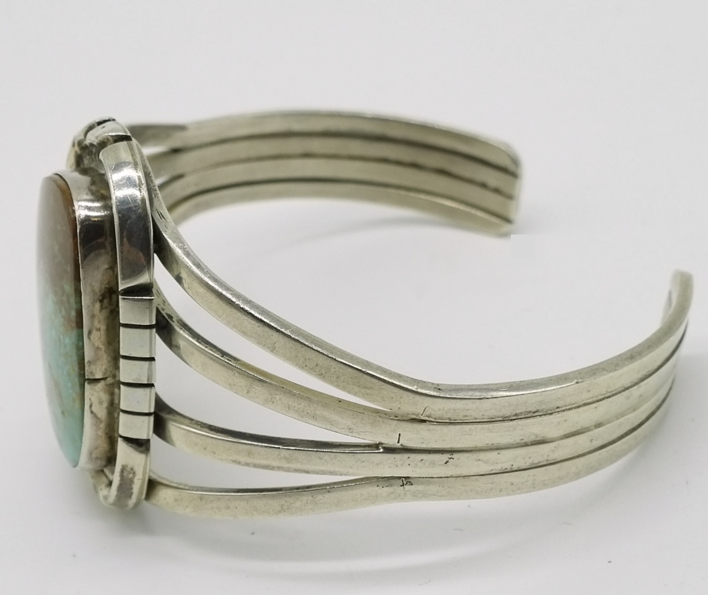 E. Etsitty Sterling Turquoise Cuff Bracelet