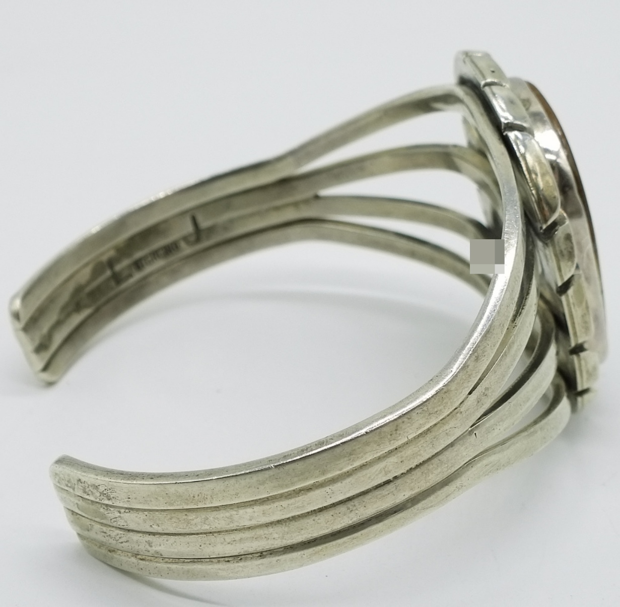 E. Etsitty Sterling Turquoise Cuff Bracelet