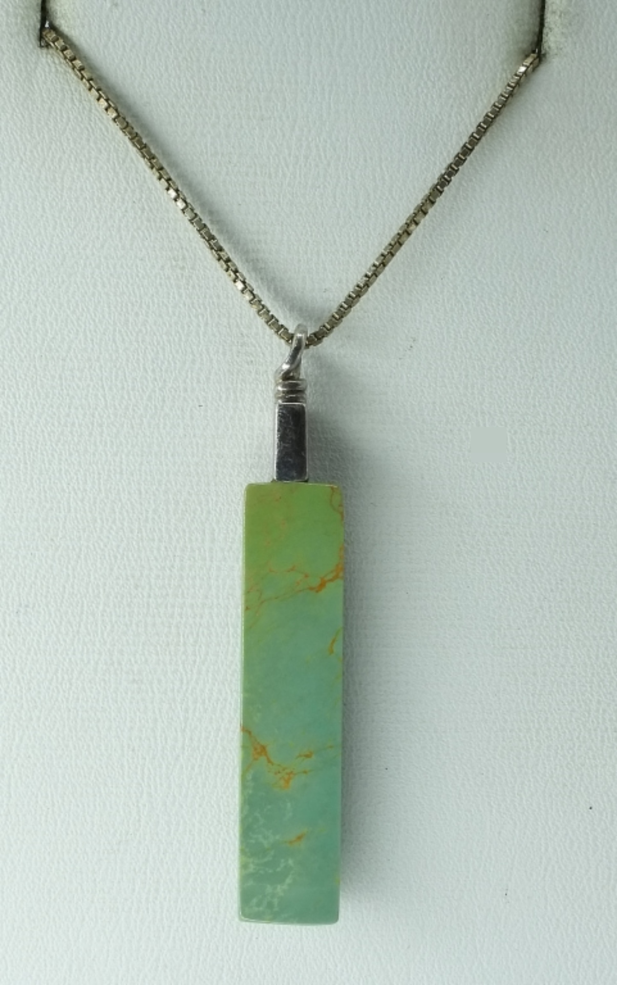 Green Turquoise Necklace & Siam Bangle