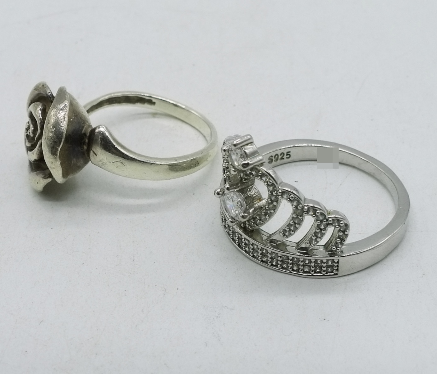 Sterling Locket Necklace & Rings