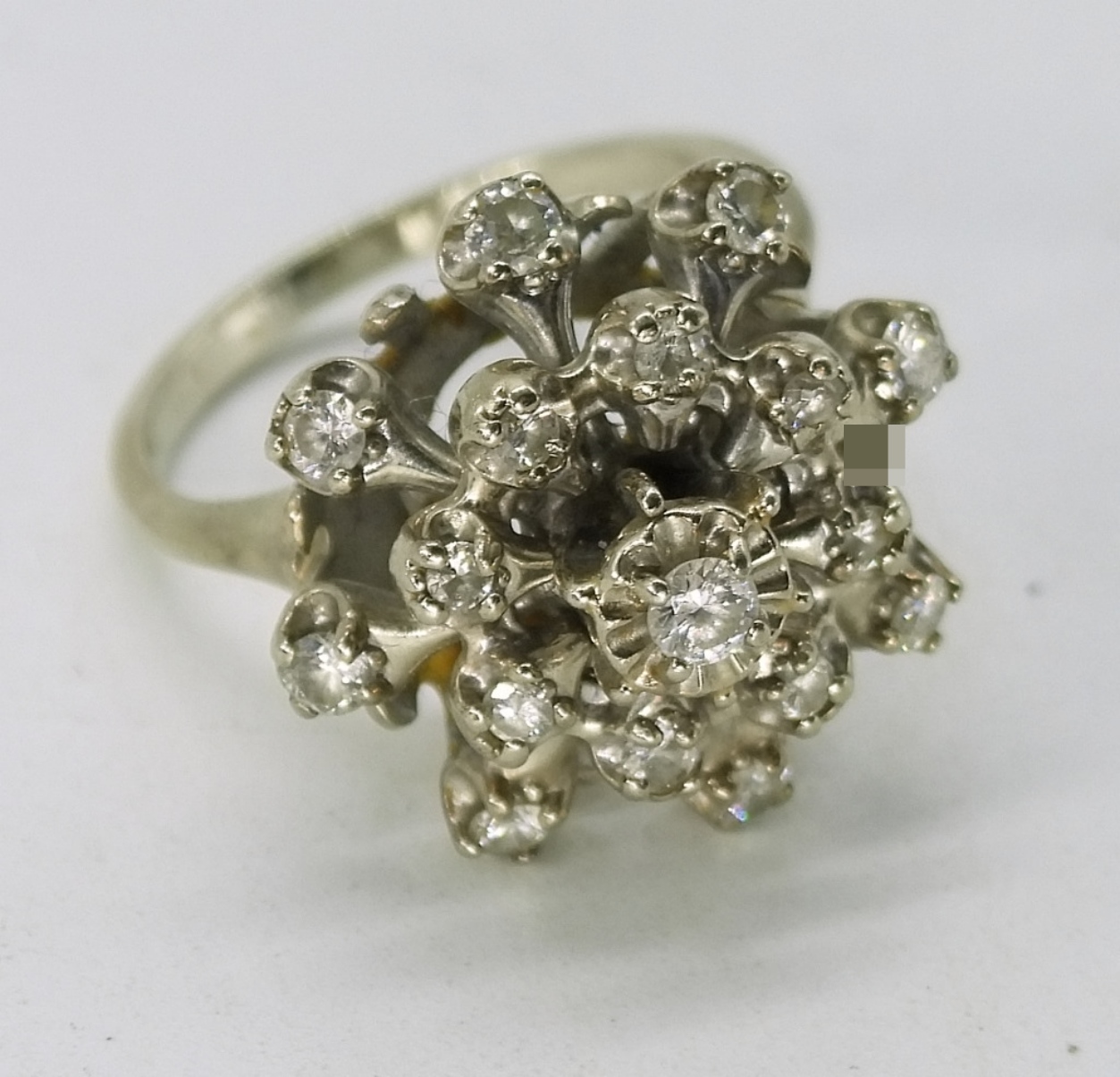 14k Gold and Diamond Cocktail Ring