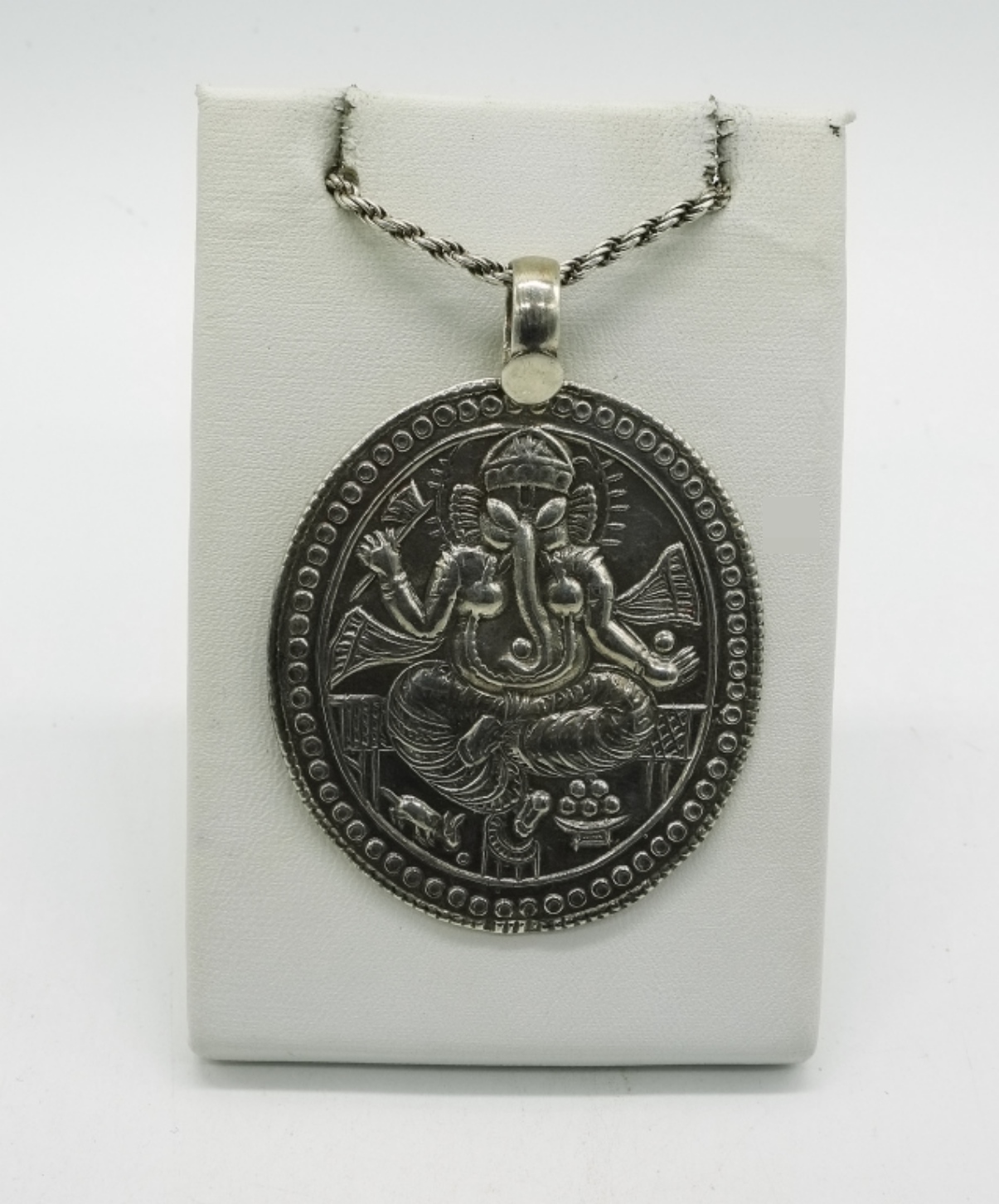 Sterling Silver Ganesh Pendant with Chain