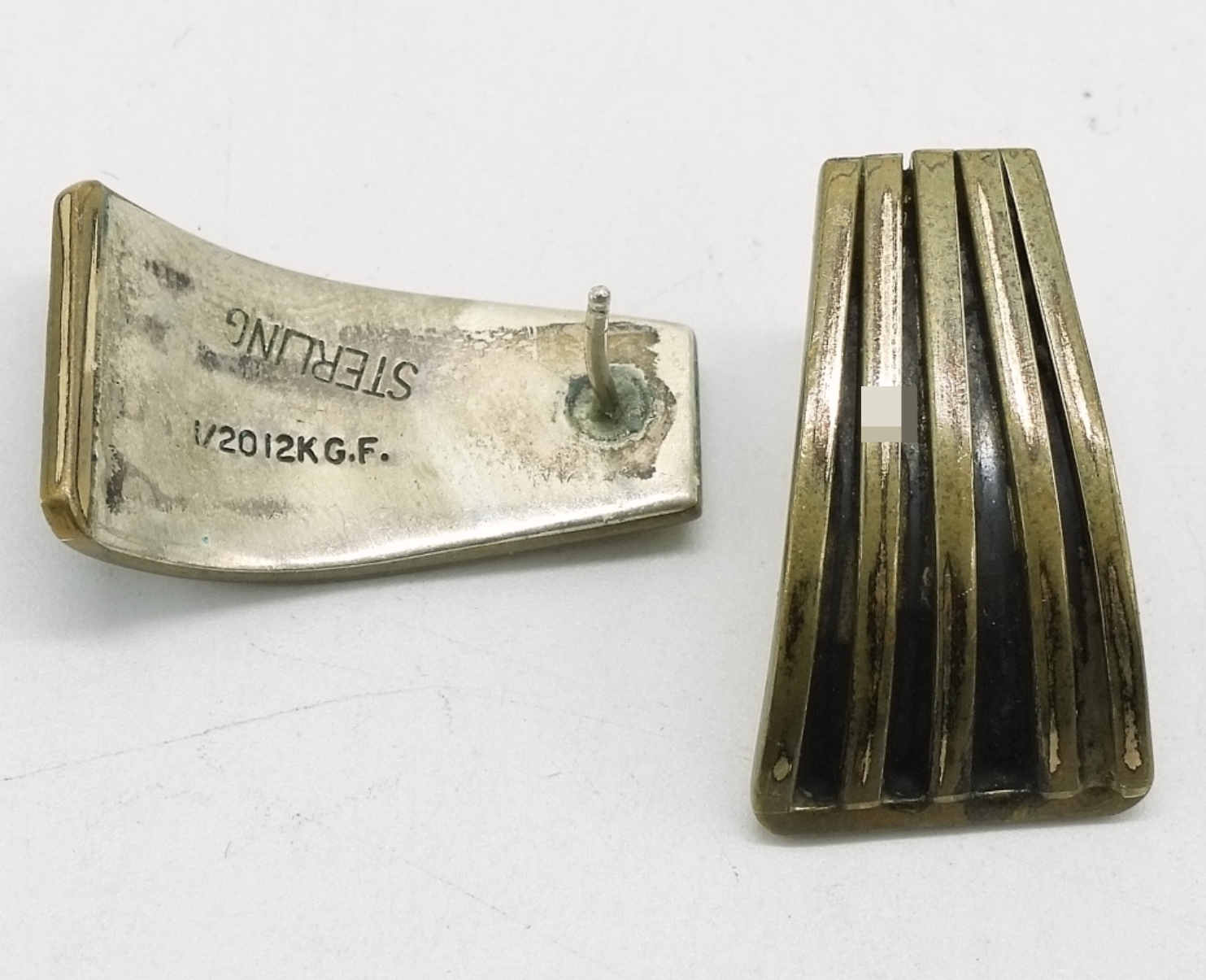 3 Sterling Earring Pairs - Taxco - Gold Filled