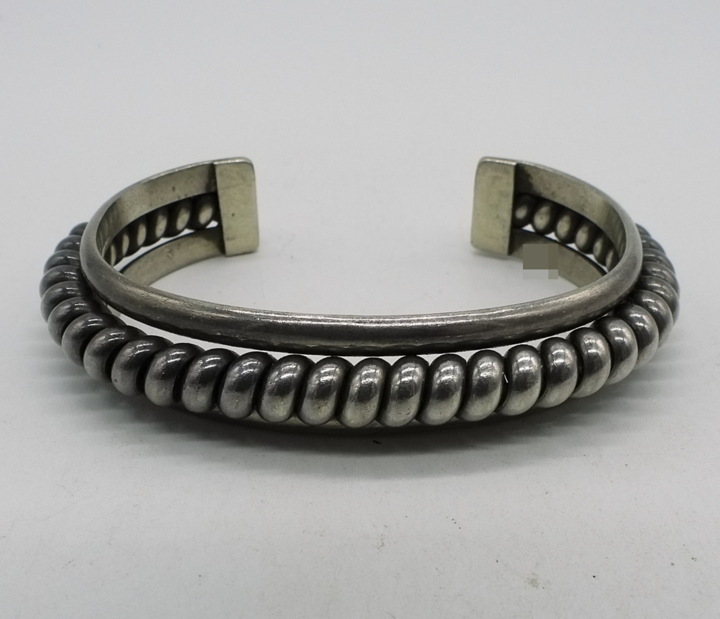 Heavy Sterling Cuff Bracelet-Twist Design