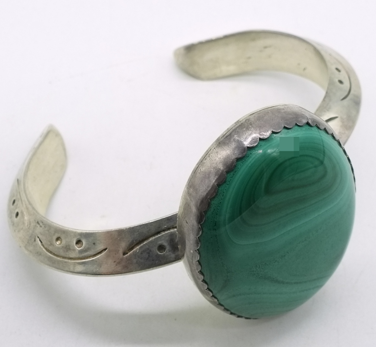 Gorgeous Malachite Sterling Bracelet