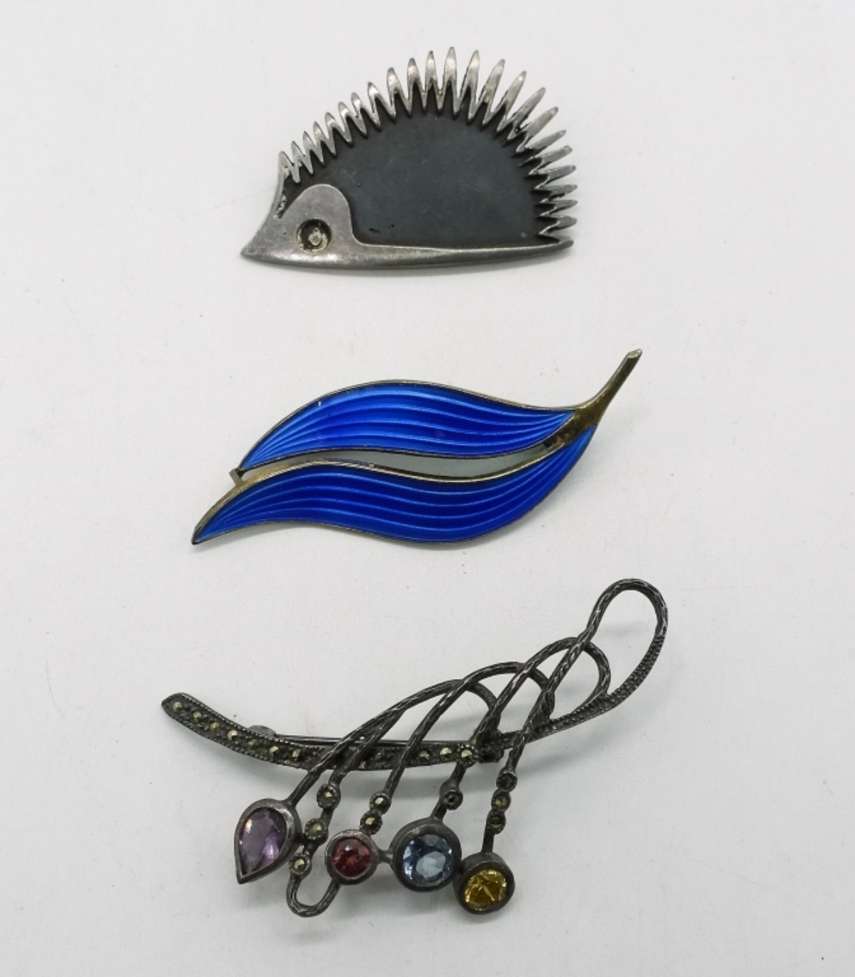 3 Sterling Figural Brooches