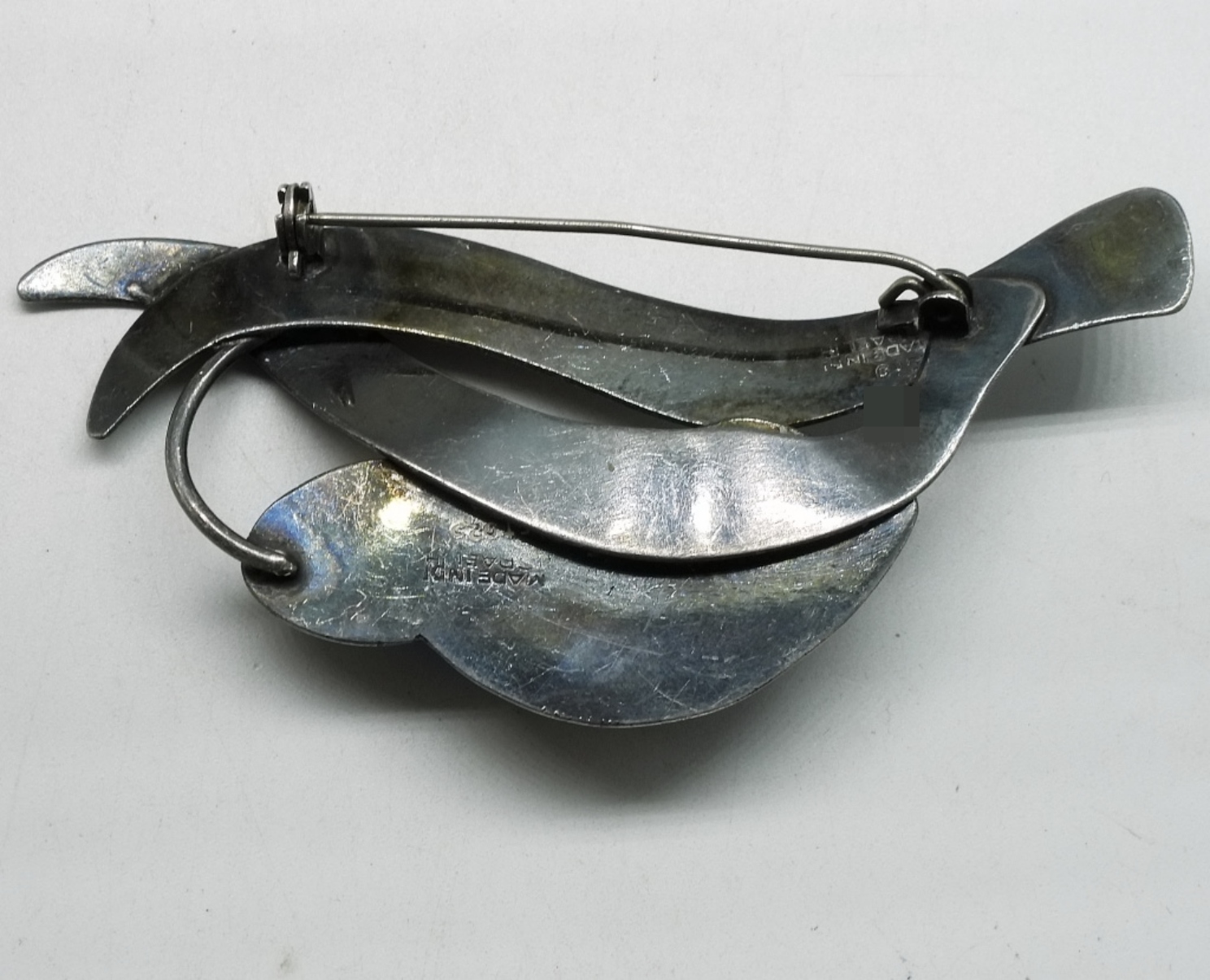 Sterling Bird Brooch, Made in Israel