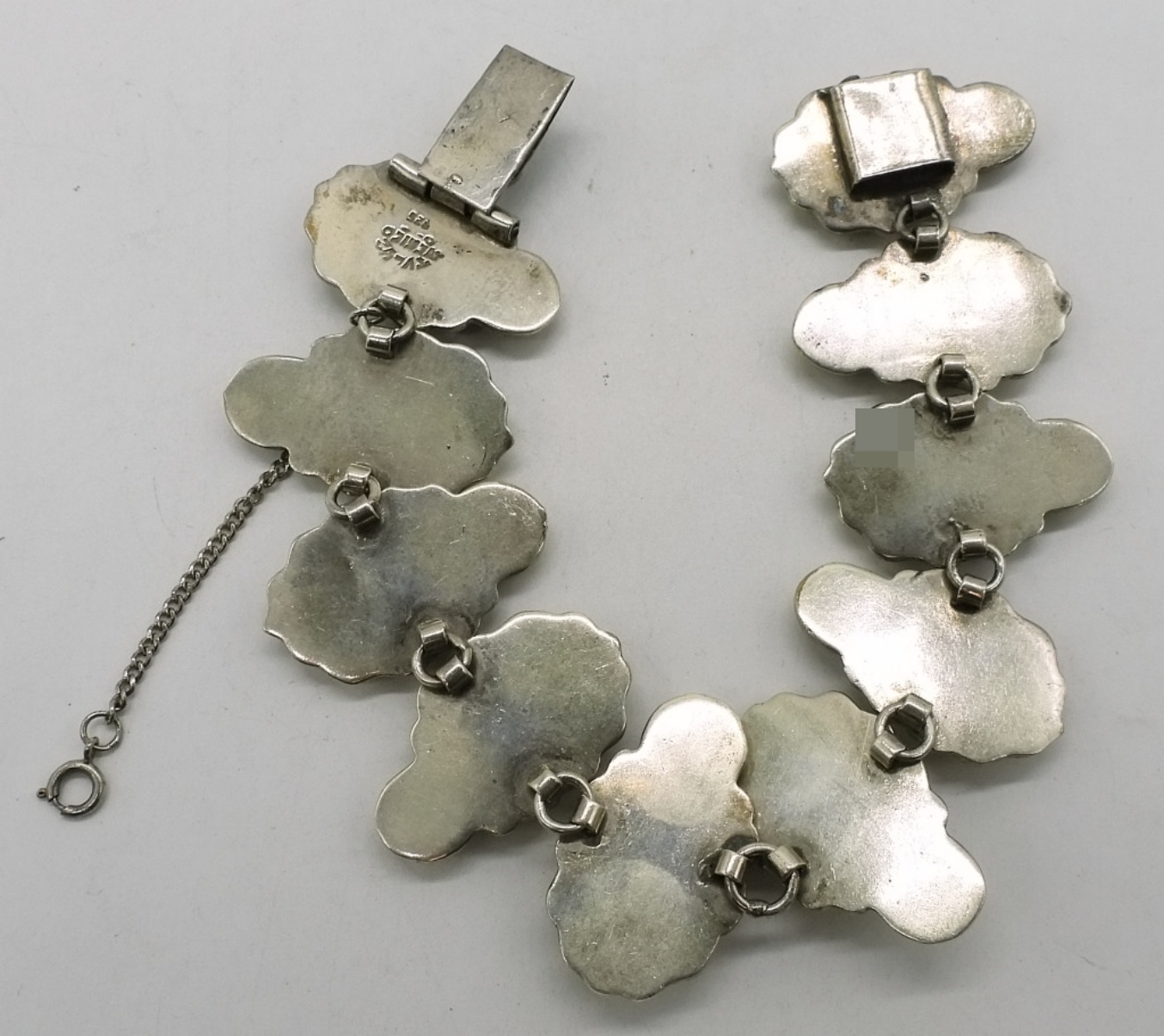 Taxco Sterling Leaf Bracelet, Mexico