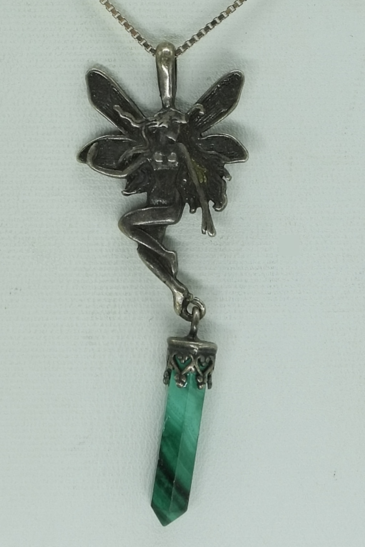 Abalone & Malachite Sterling Necklaces