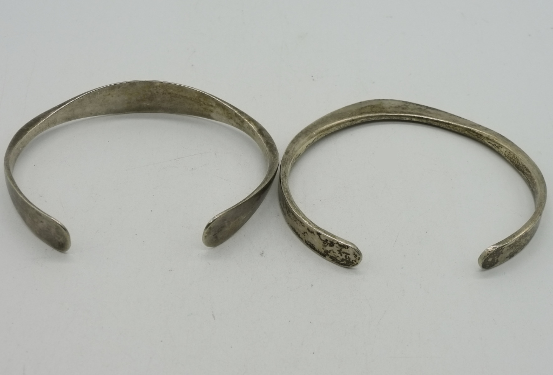 2 Vintage Sterling Cuff Bracelets