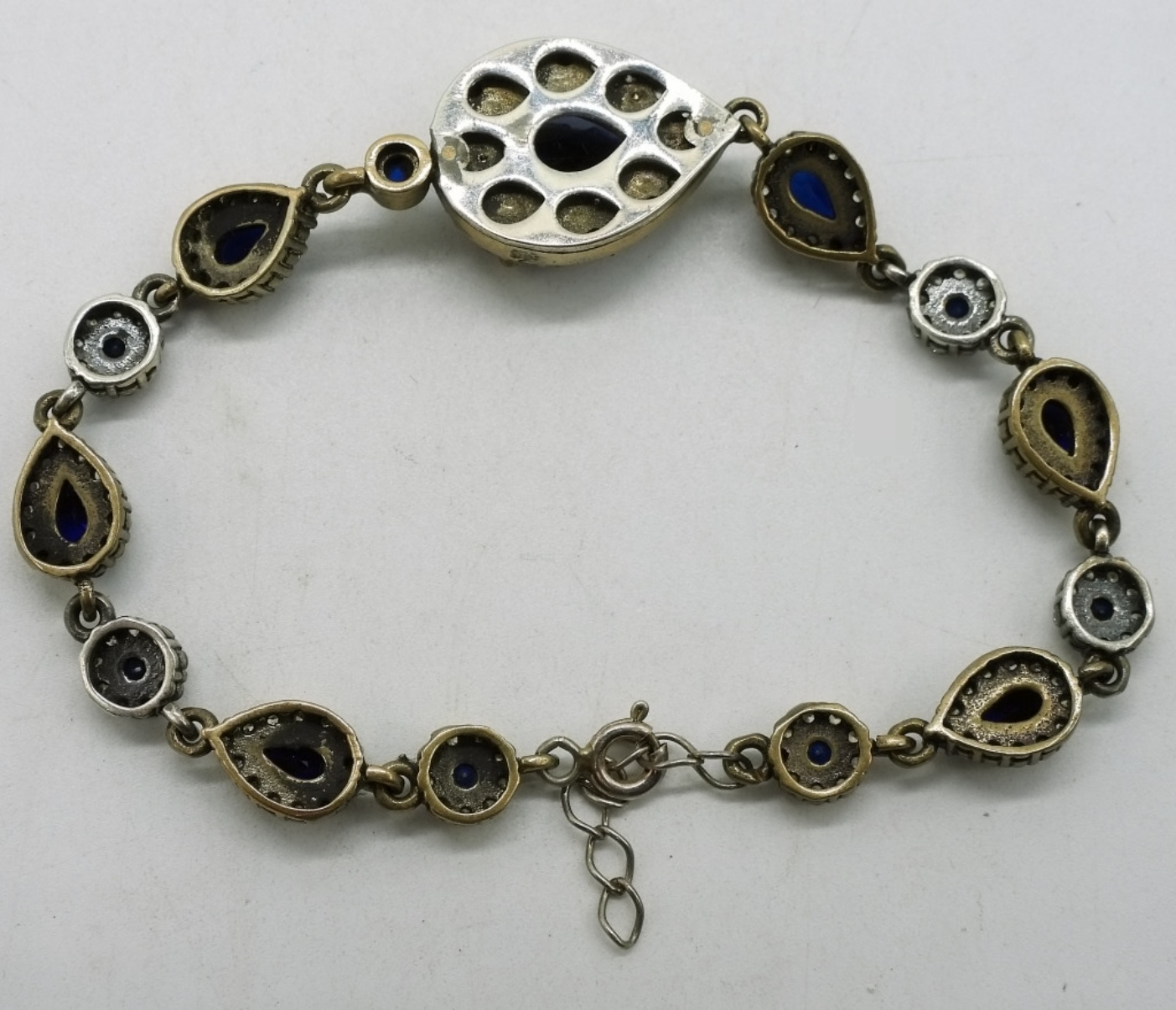 Simulated Sapphire Sterling Set