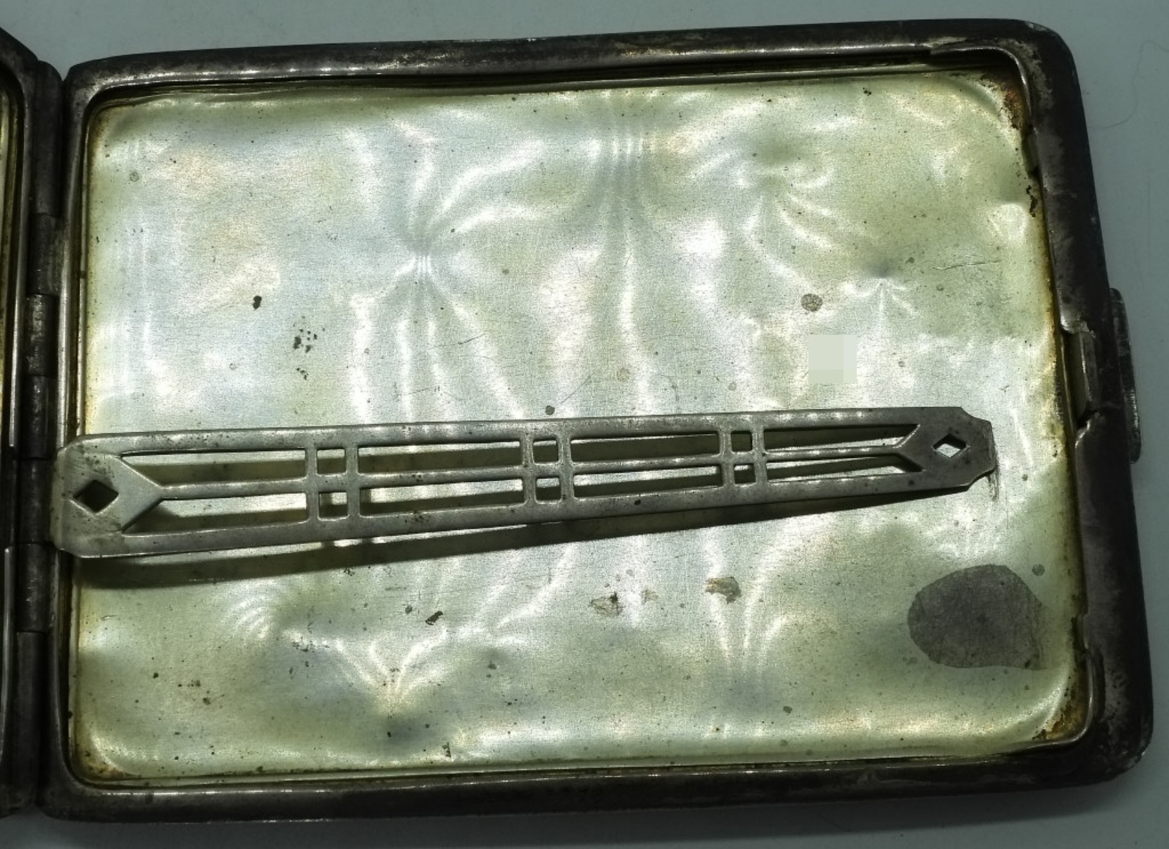 1919 Antique Sterling Engraved Wallet
