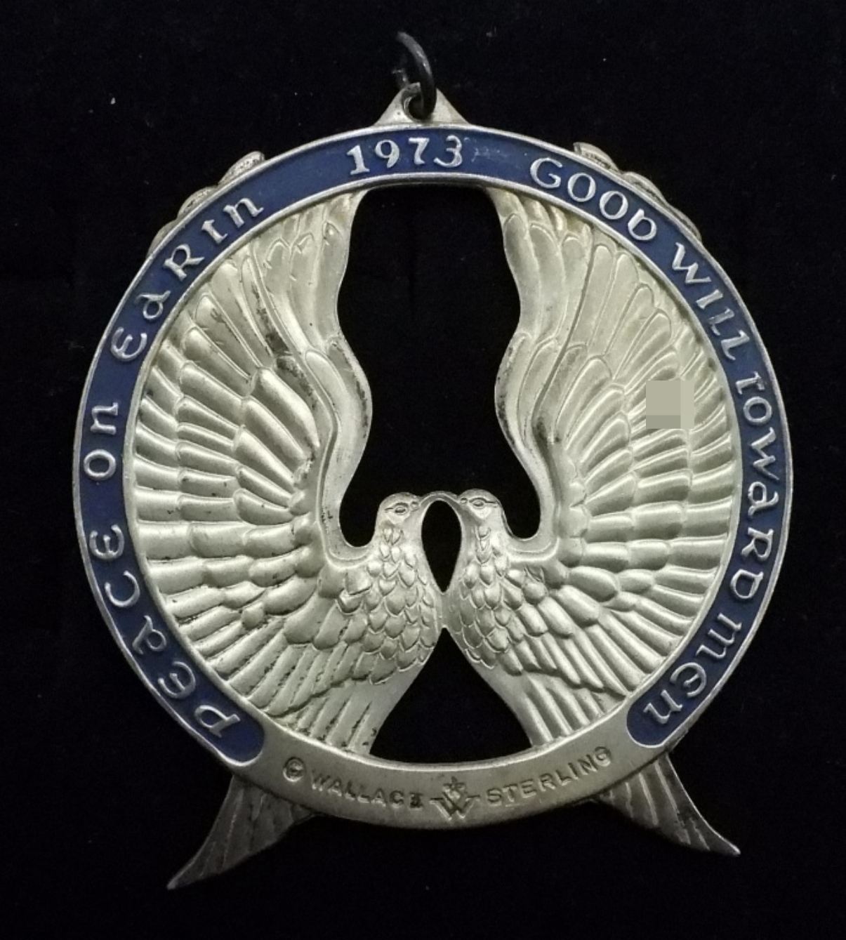1973 Wallace Sterling Dove Ornament