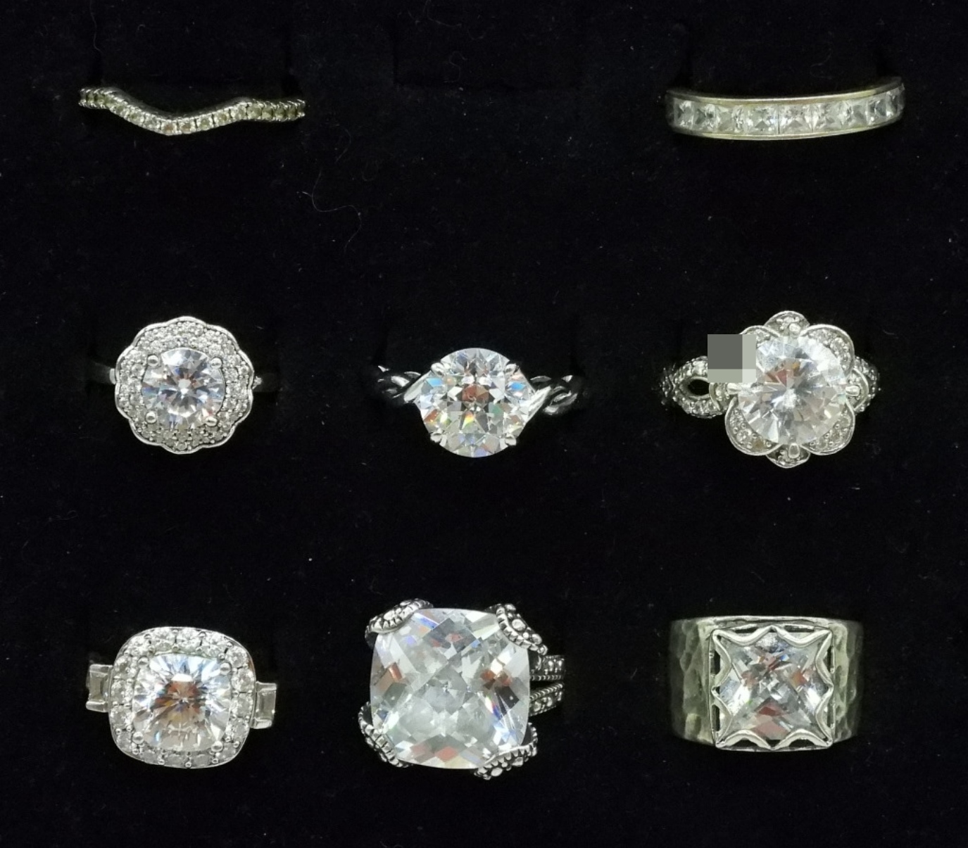 8 Sterling, Bridal Style Engagement Rings