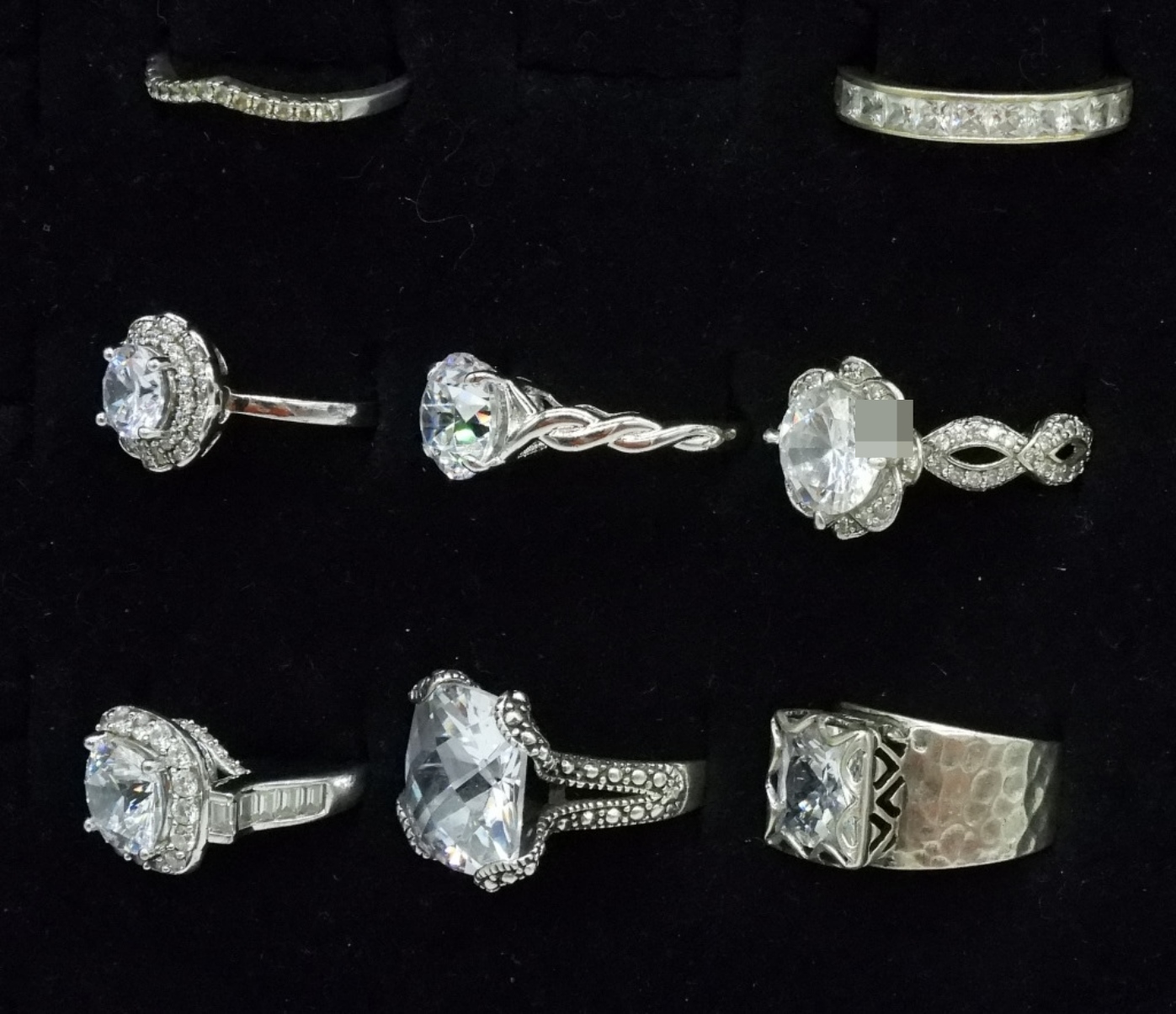 8 Sterling, Bridal Style Engagement Rings