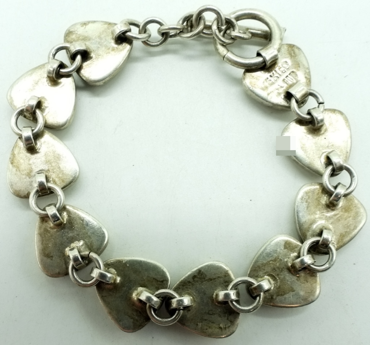 Mexico Sterling, Lapis Toggle Clasp Bracelet
