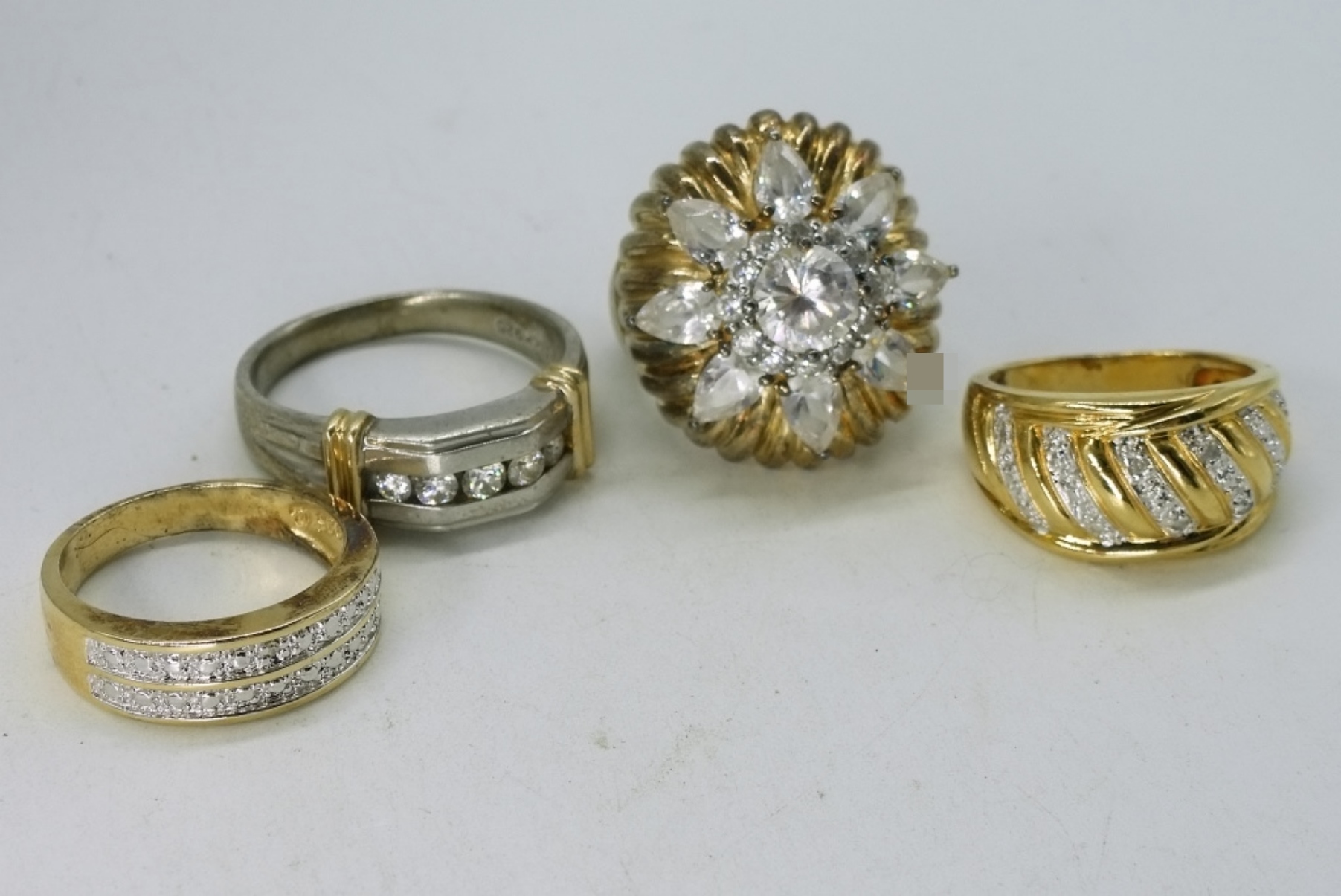 Gold Tone Sterling Rings & Necklaces