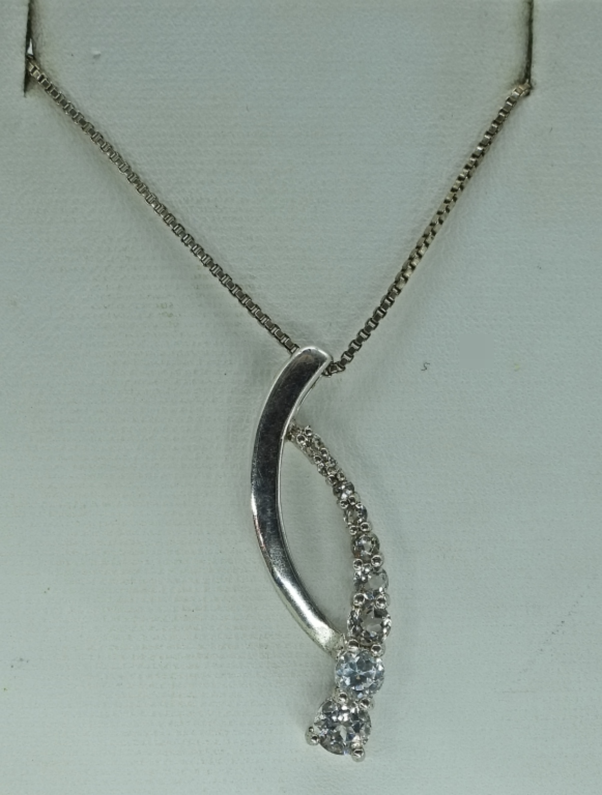 Simulated Diamond Necklace & Rings