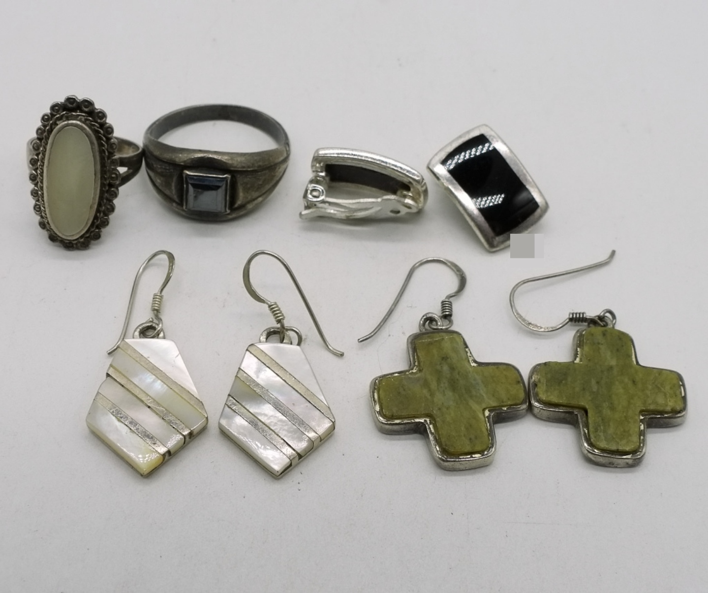 5 - Sterling Rings and Earrings