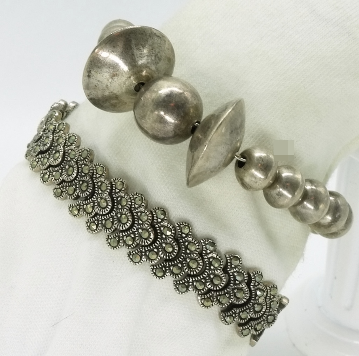 Taxco & Marcasite Sterling Bracelets