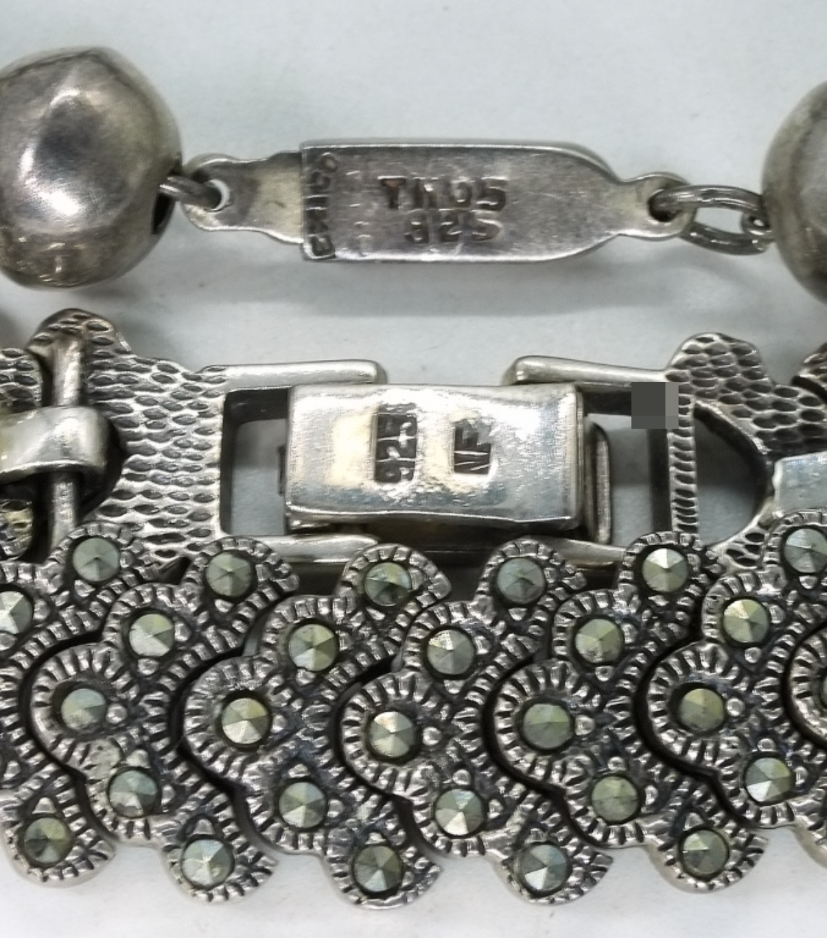 Taxco & Marcasite Sterling Bracelets