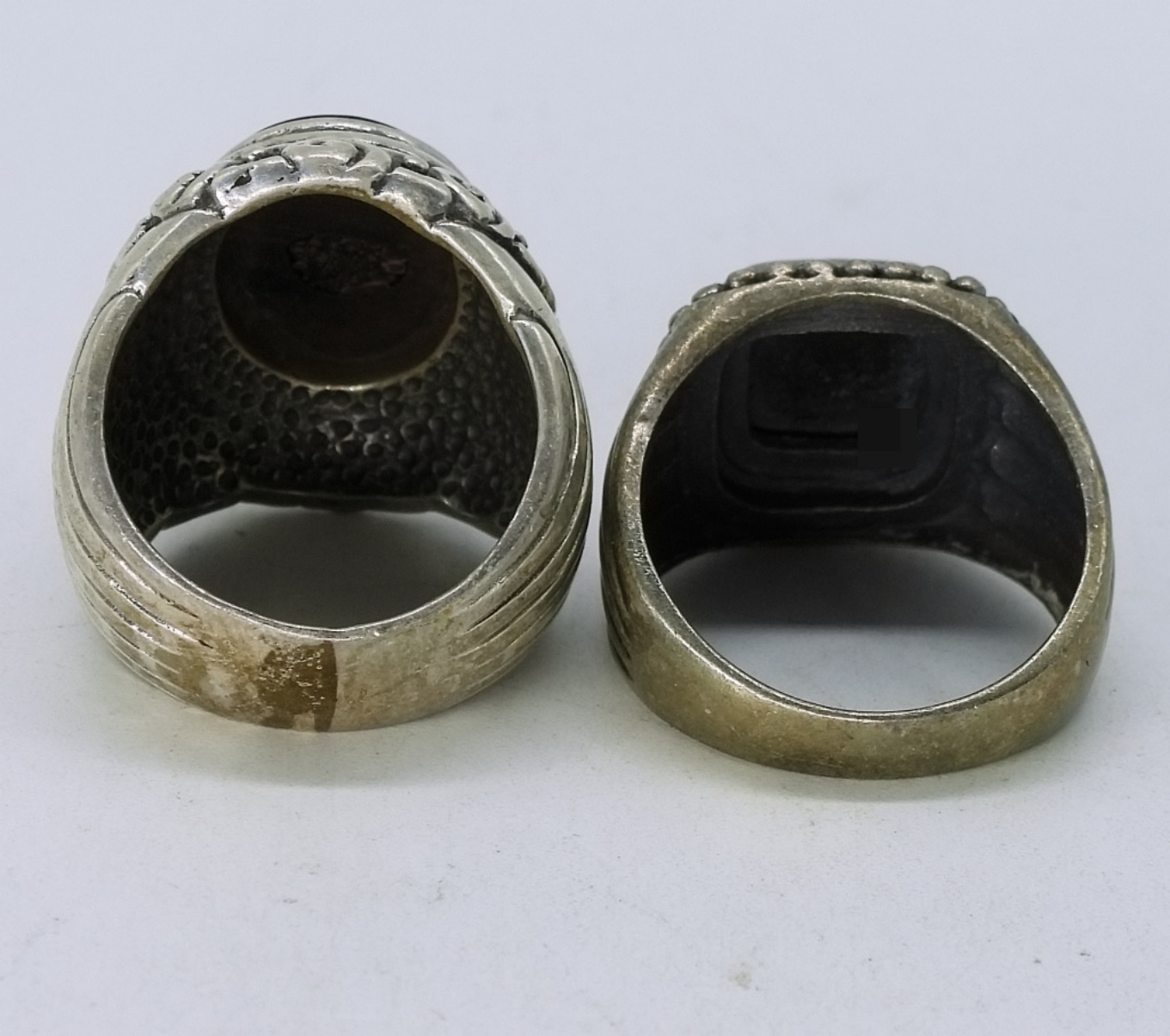 Sterling Mexico Onyx Cross Necklace & Rings