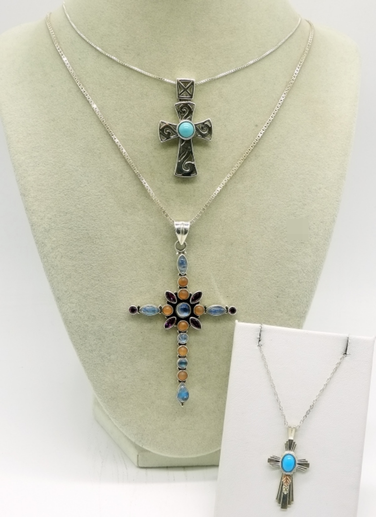 Nicky Butler & More Sterling Cross Necklaces
