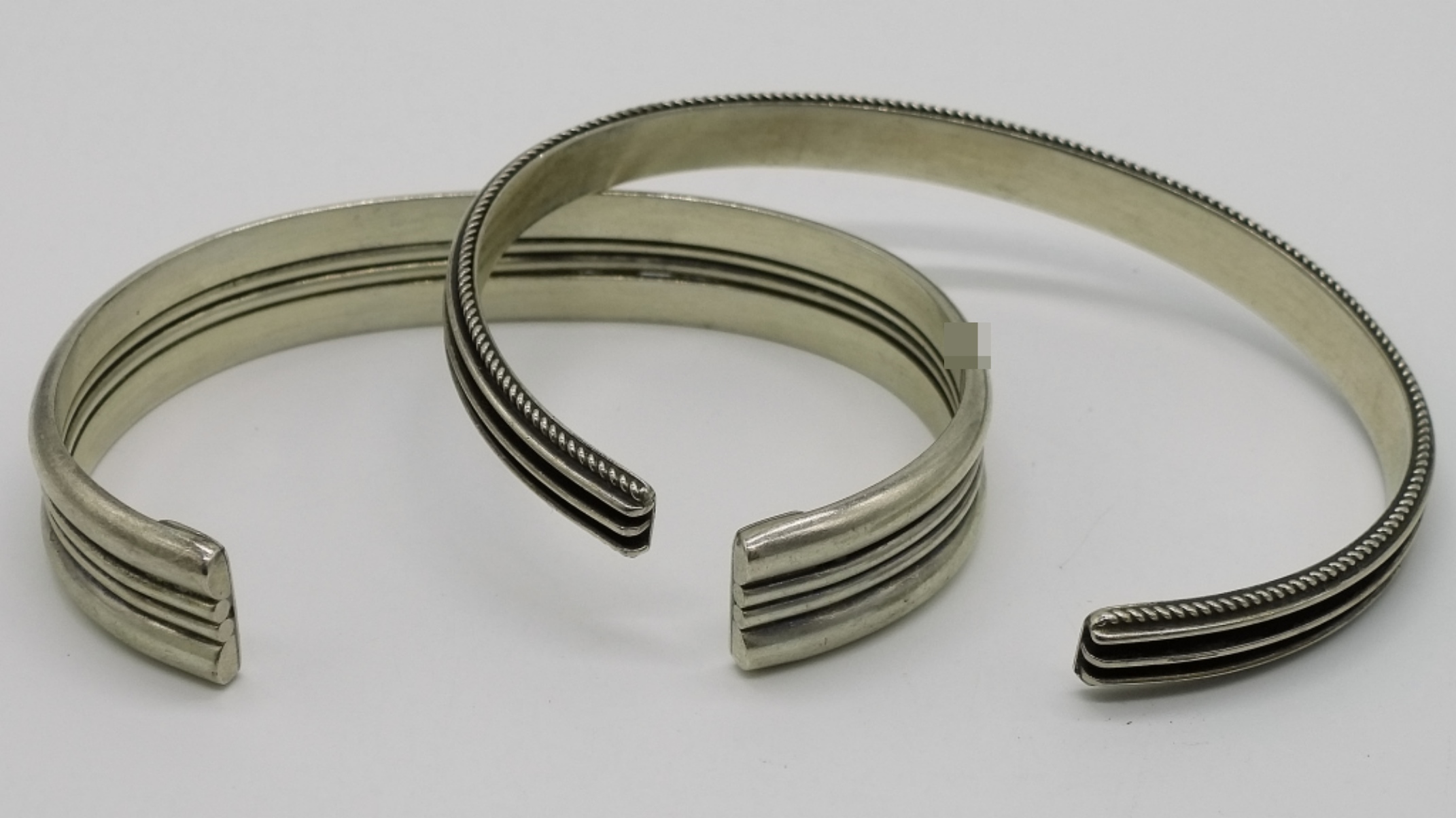 Sterling Cuff Bracelets, Pair