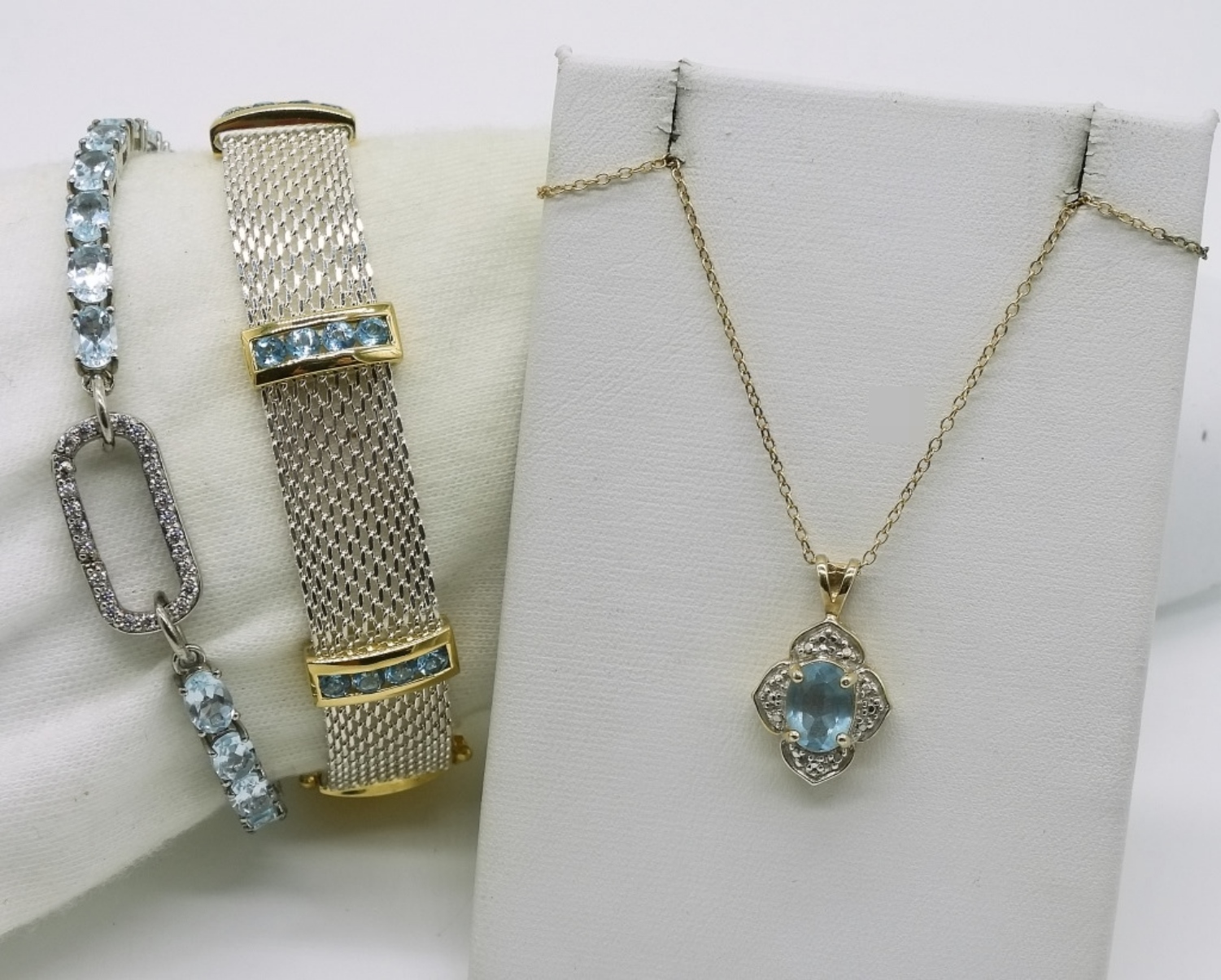 Sterling Blue Topaz Jewelry Set