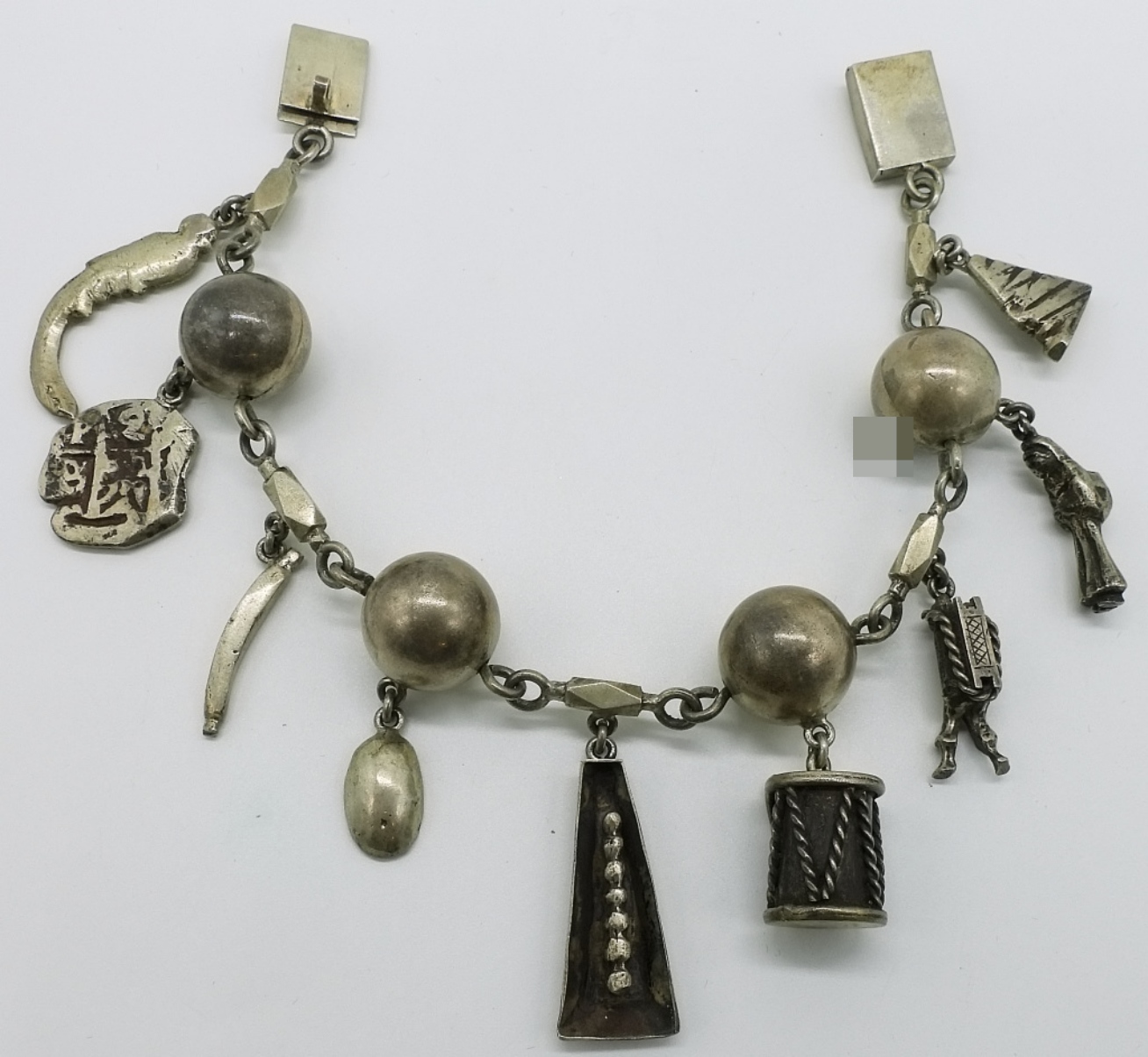 800 Silver Charm Bracelet,