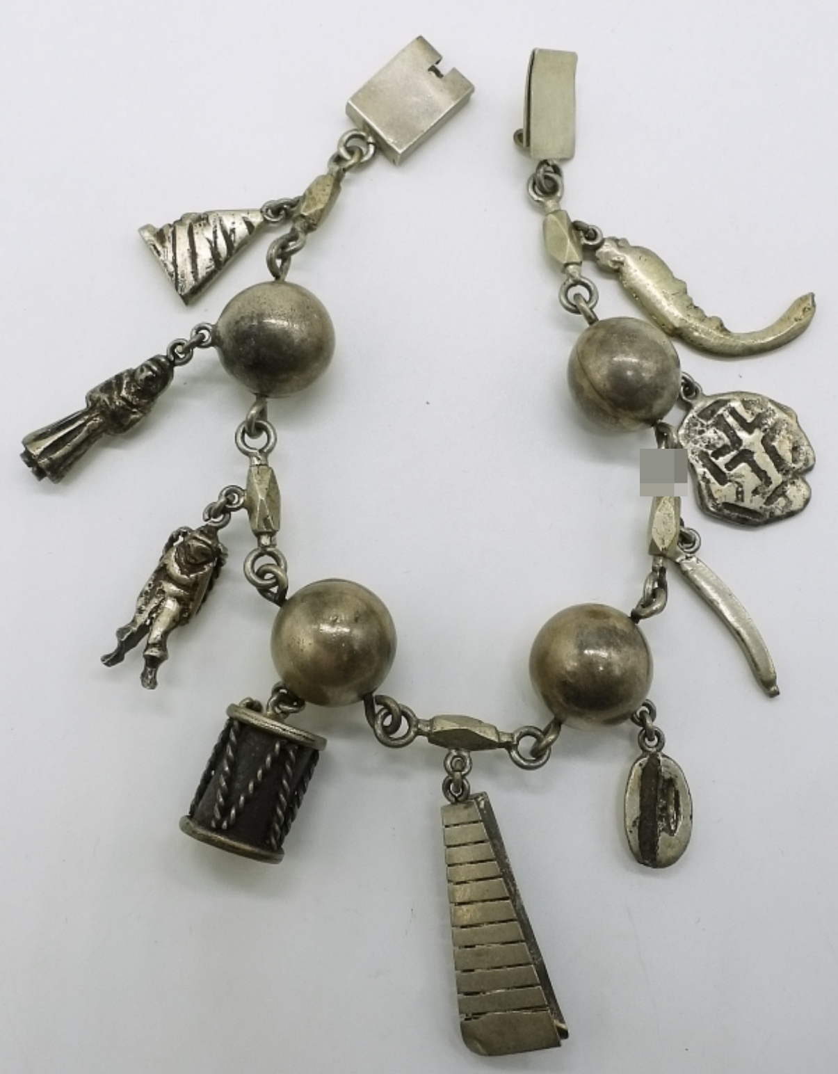 800 Silver Charm Bracelet,