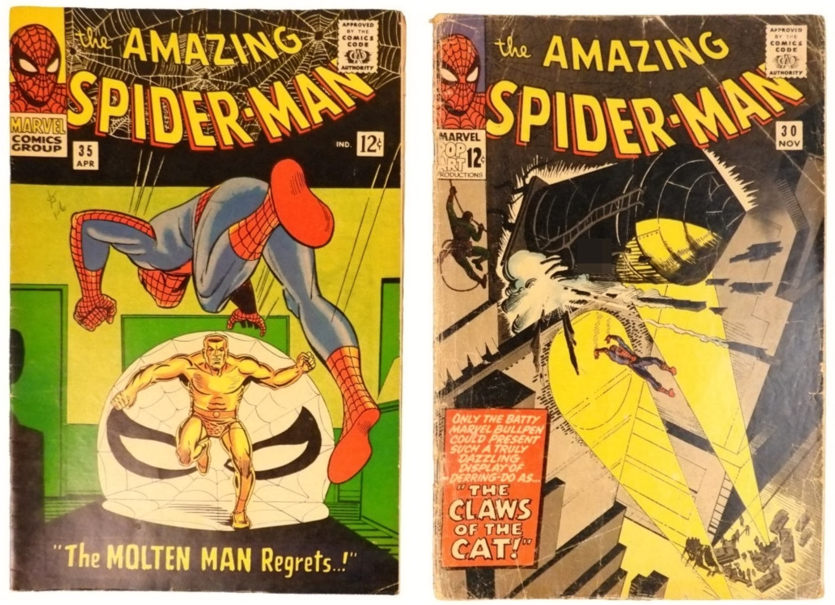 1965 #30 & 1966 #35 Spider-Man