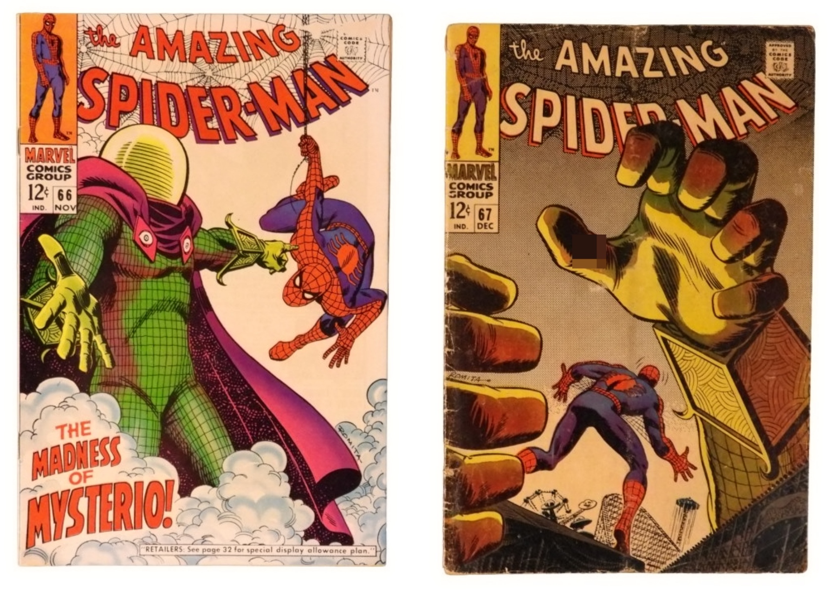 2-1968 Amazing Spider-Man #66 & #67 Marvel