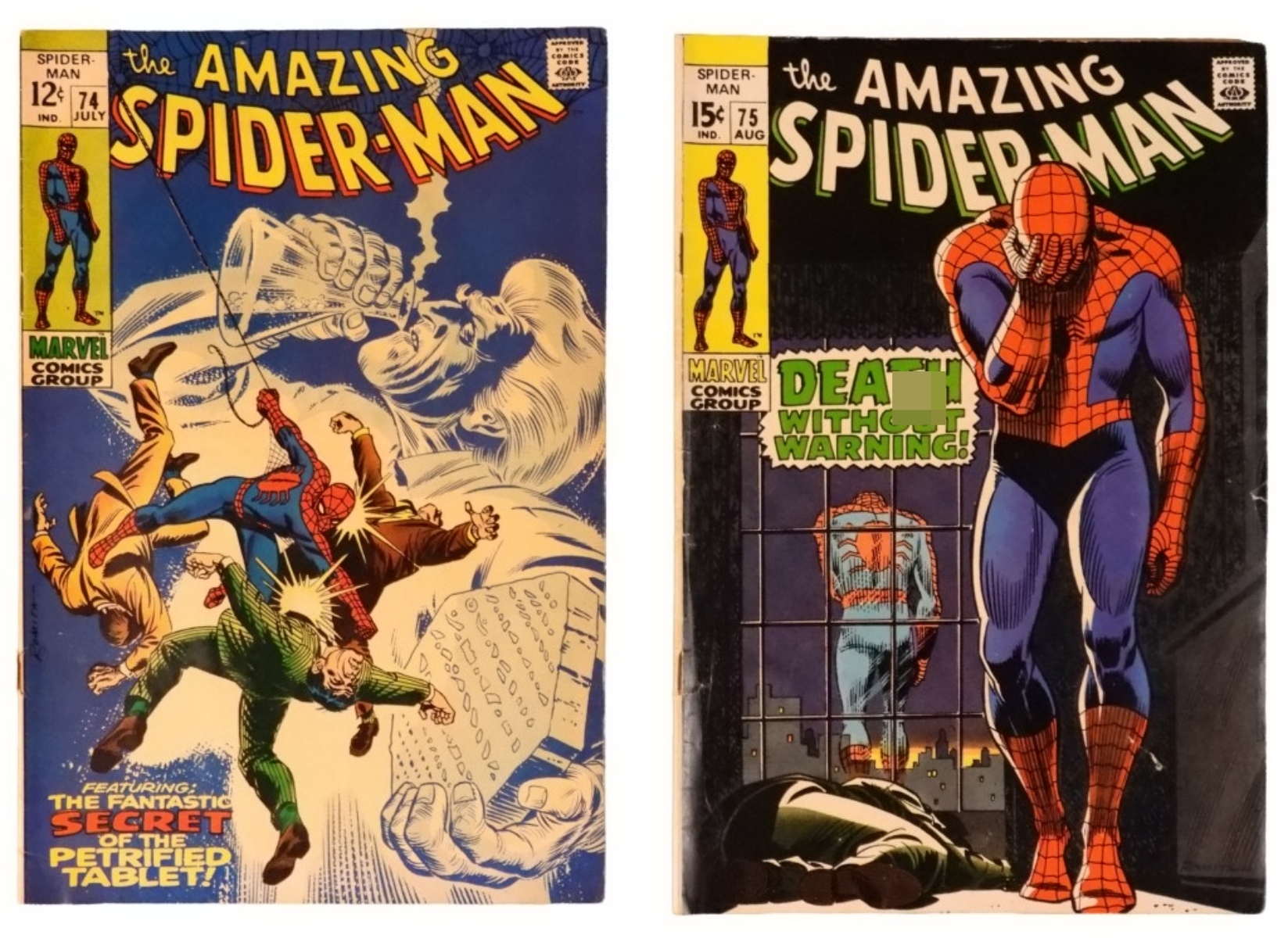 2-1969 Amazing Spider-Man #74 & #75