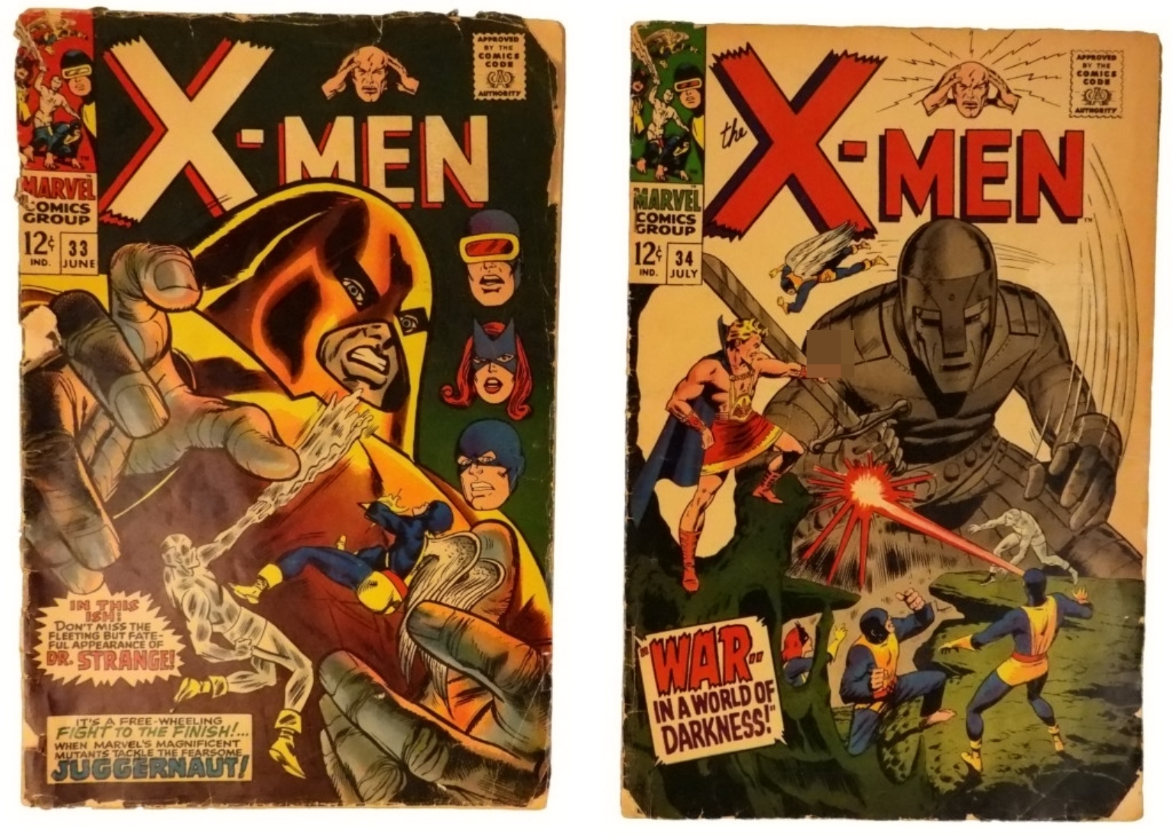 2-1967 X-Men #33 & #34 Marvel