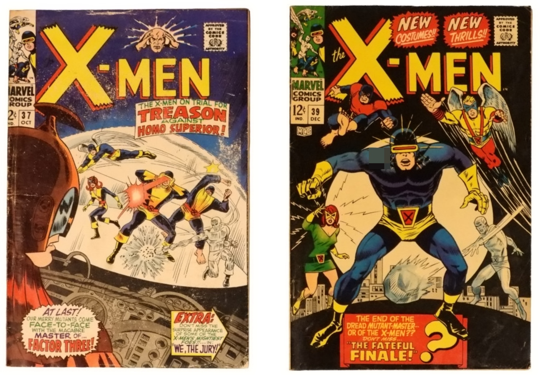 2-1967 X-Men #37 & #39 Marvel