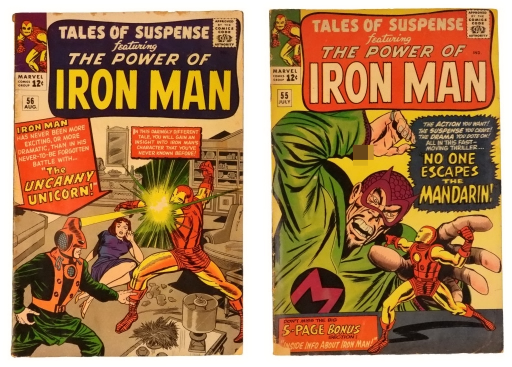 2-1964 Tales of Suspense #55 & #56
